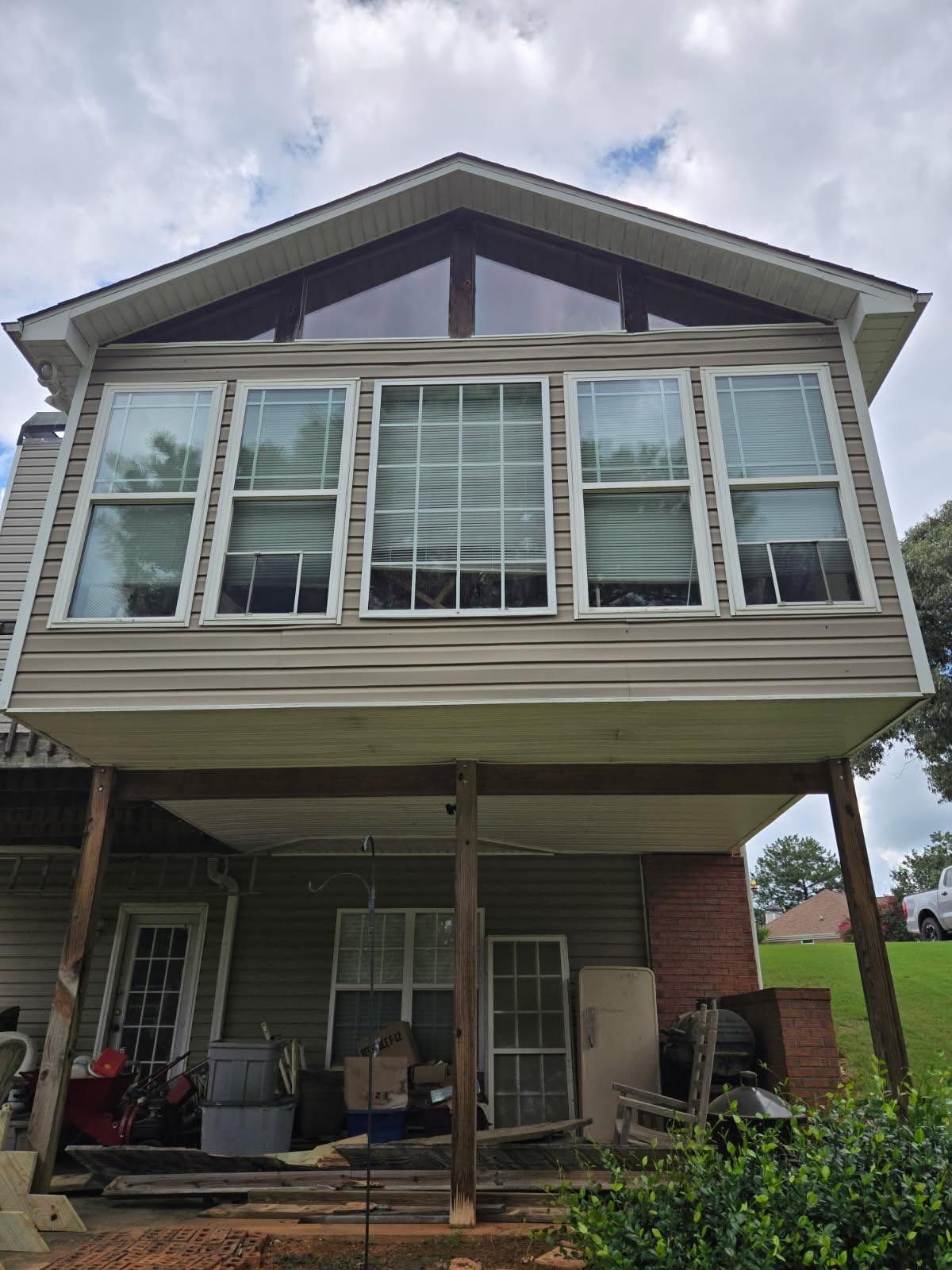 Exterior Window Caulking and Sealing for Brick Home in Conyers by PGP Surface Solutions, LLC
