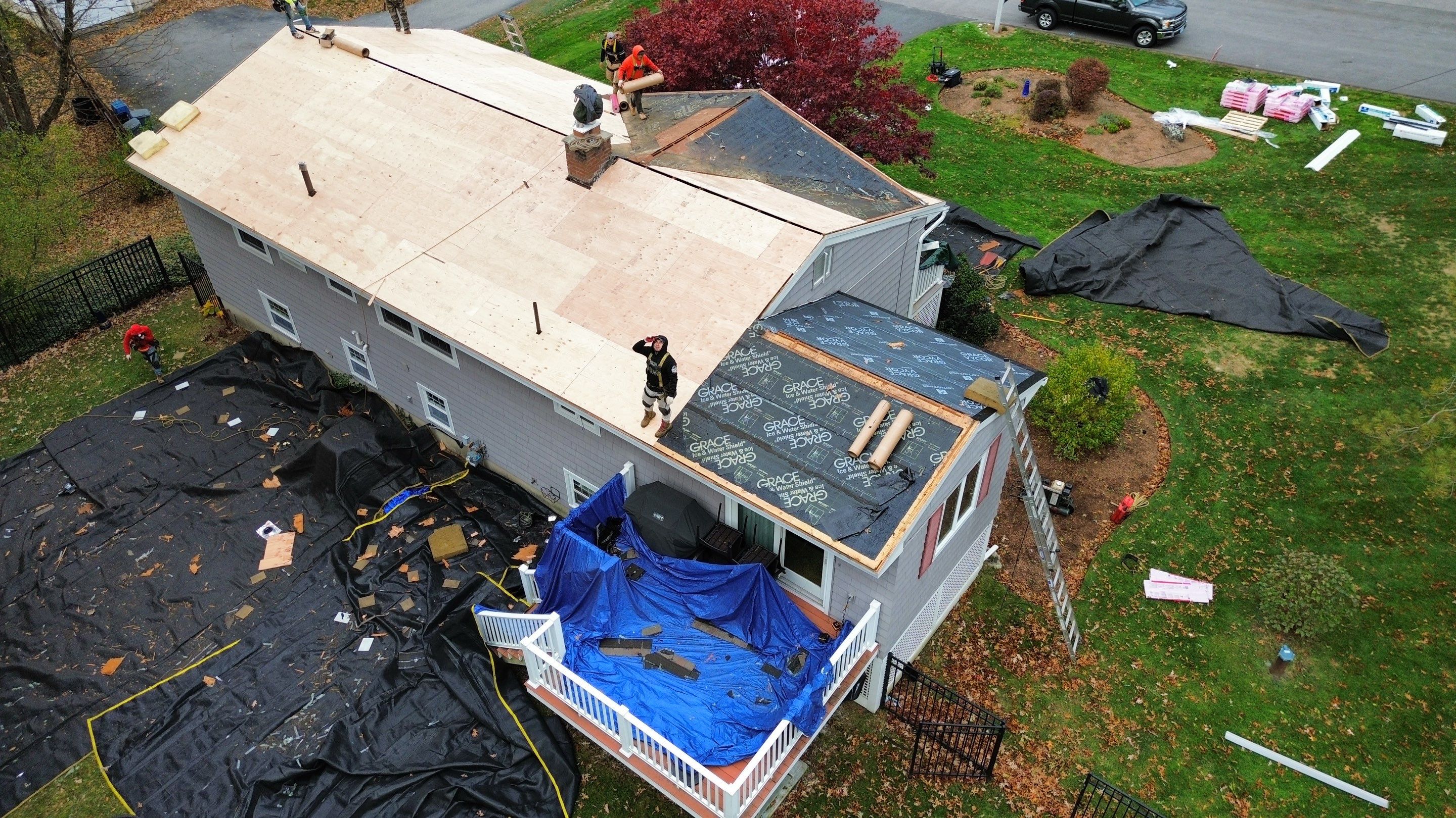 Chelmsford Complete Roof Replacement in Onyx Black with Balanced Ventilation by Mighty Dog Roofing of Greater Middlesex County