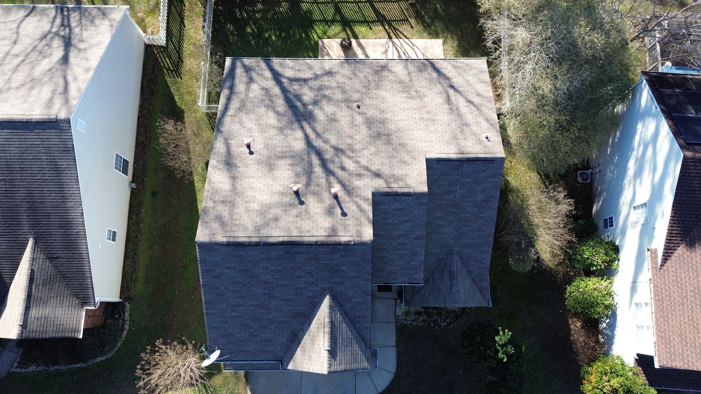 Roof and gutter replacement by hail and wind damage by Just Brilliant Restoration JBR