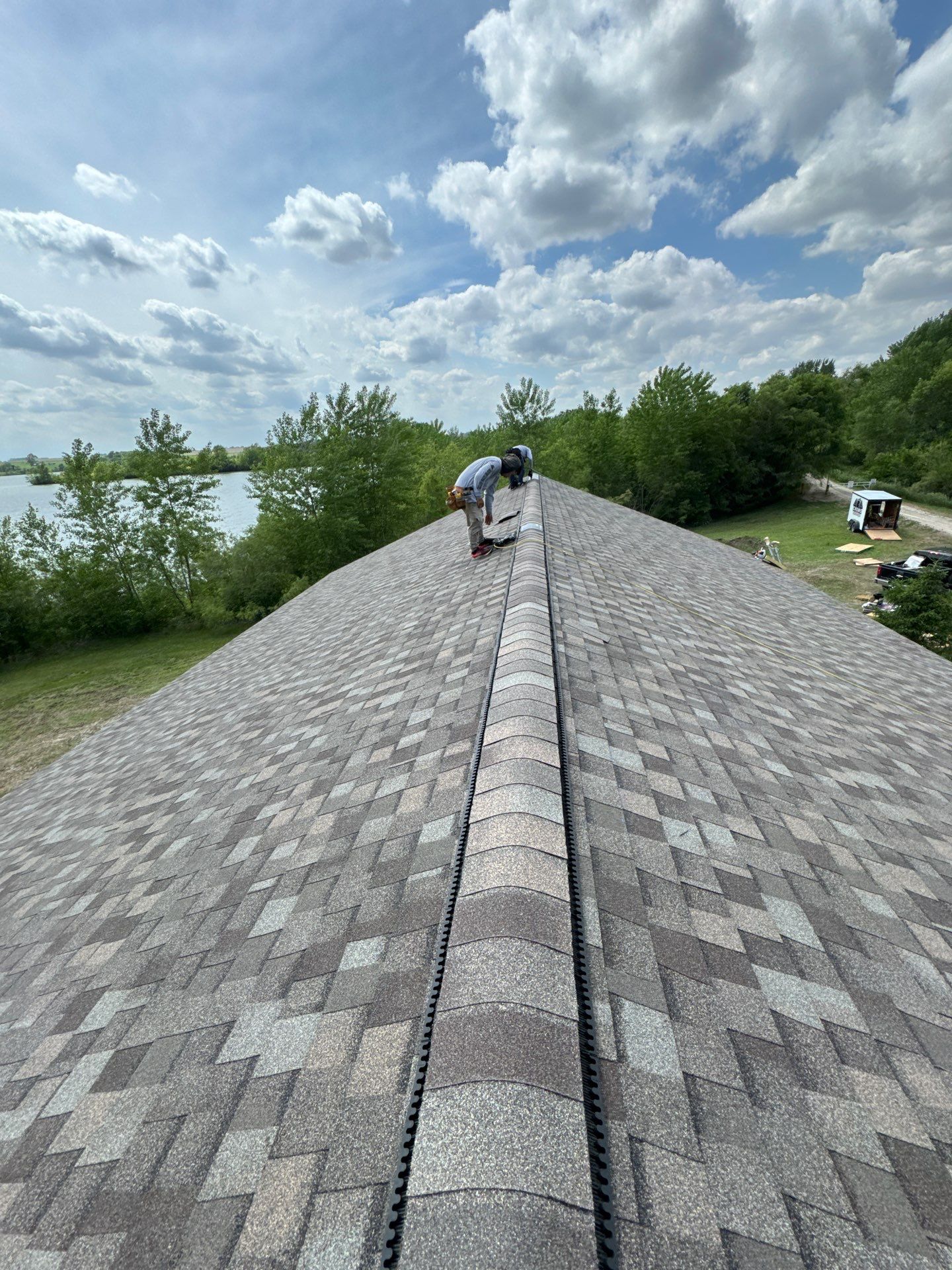 Titan XT Architectural Shingle Roof Installation in Wisner by Crows Roofing LLC