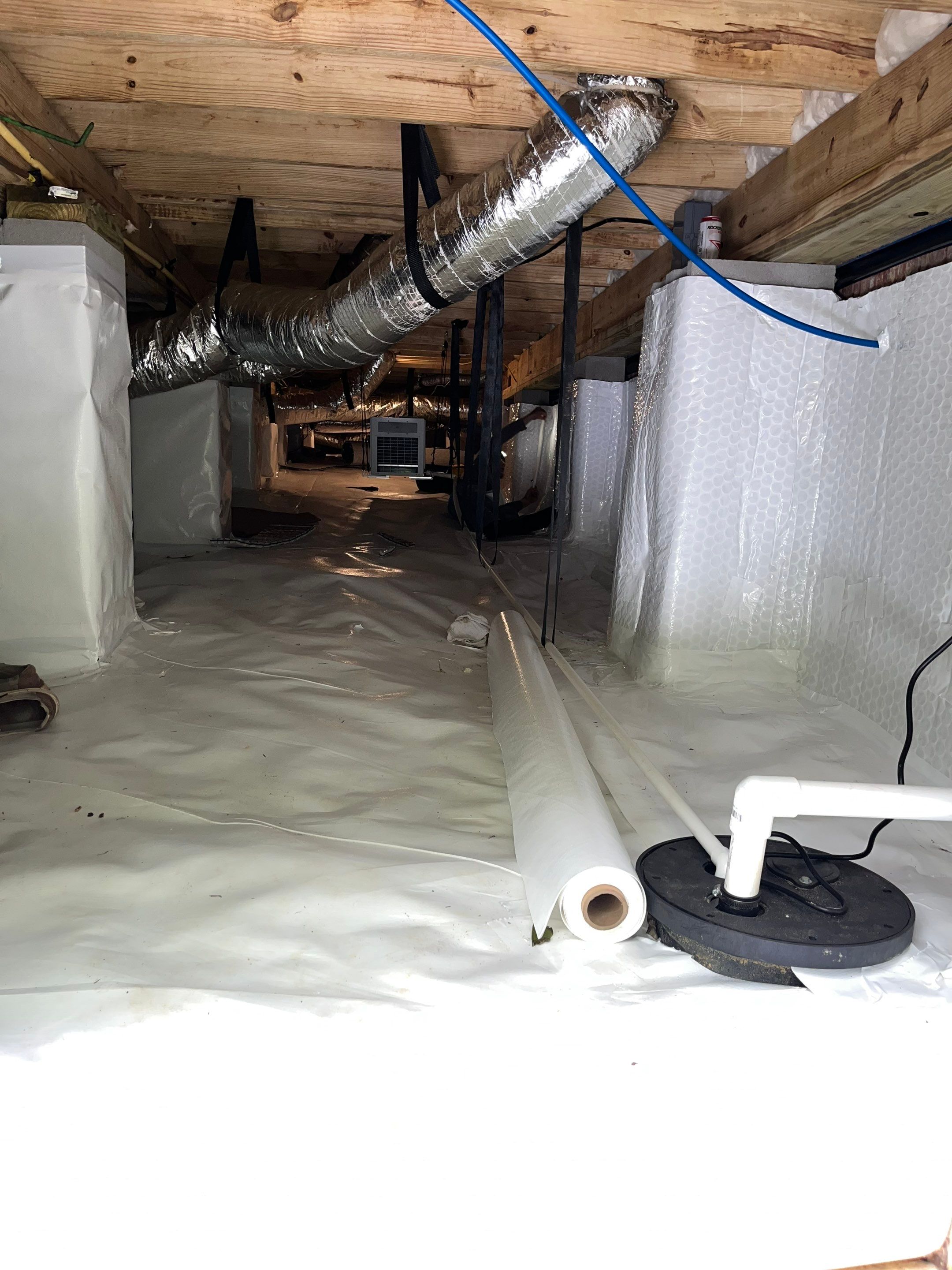Impact Choice Encapsulation with French Drain, Mold Removal, and Crawlspace Door by Impact Crawlspace