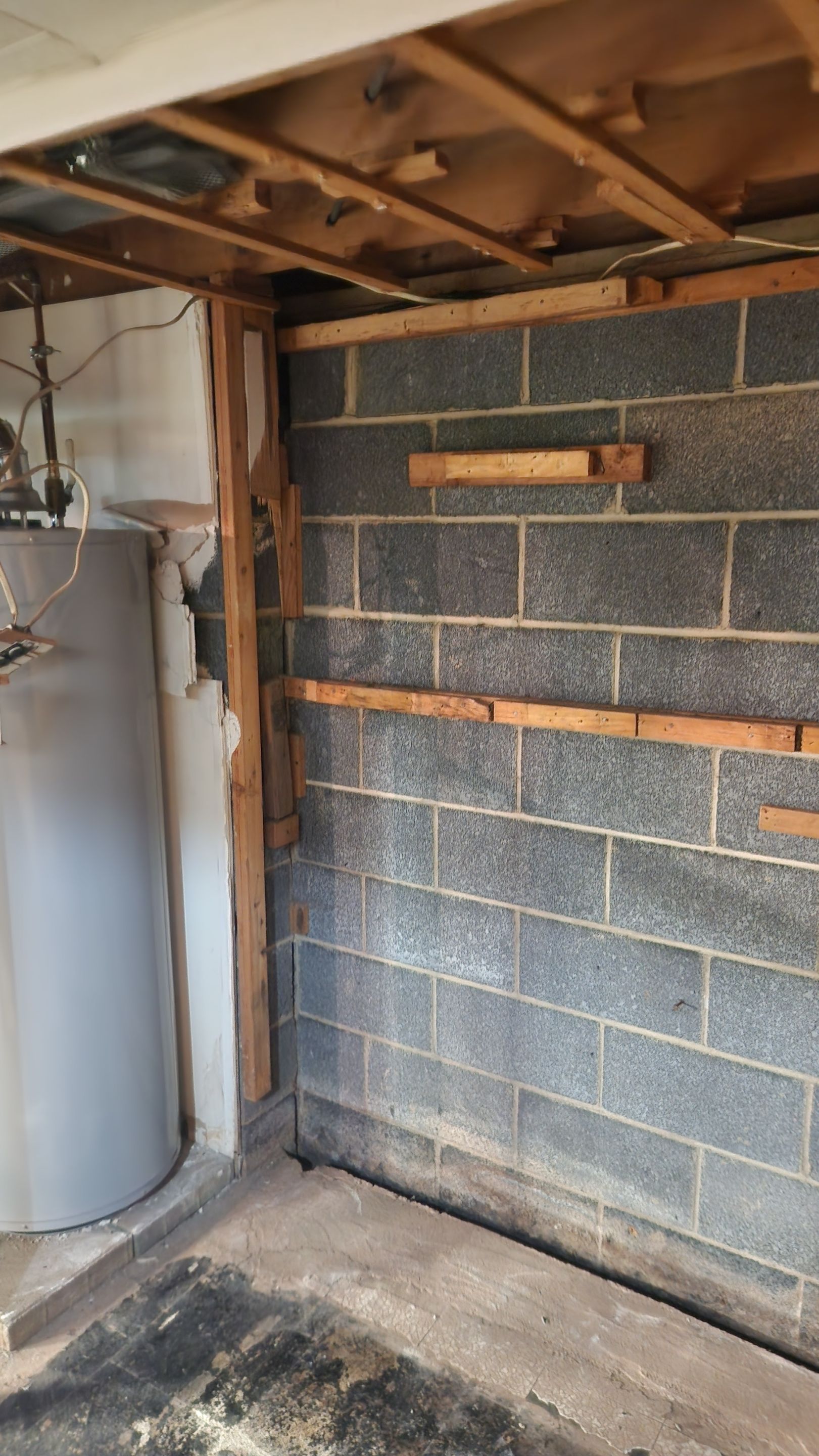 Interior French Drain & Mold Remediation Project in Manville, New Jersey by Pure Service Pro, LLC 