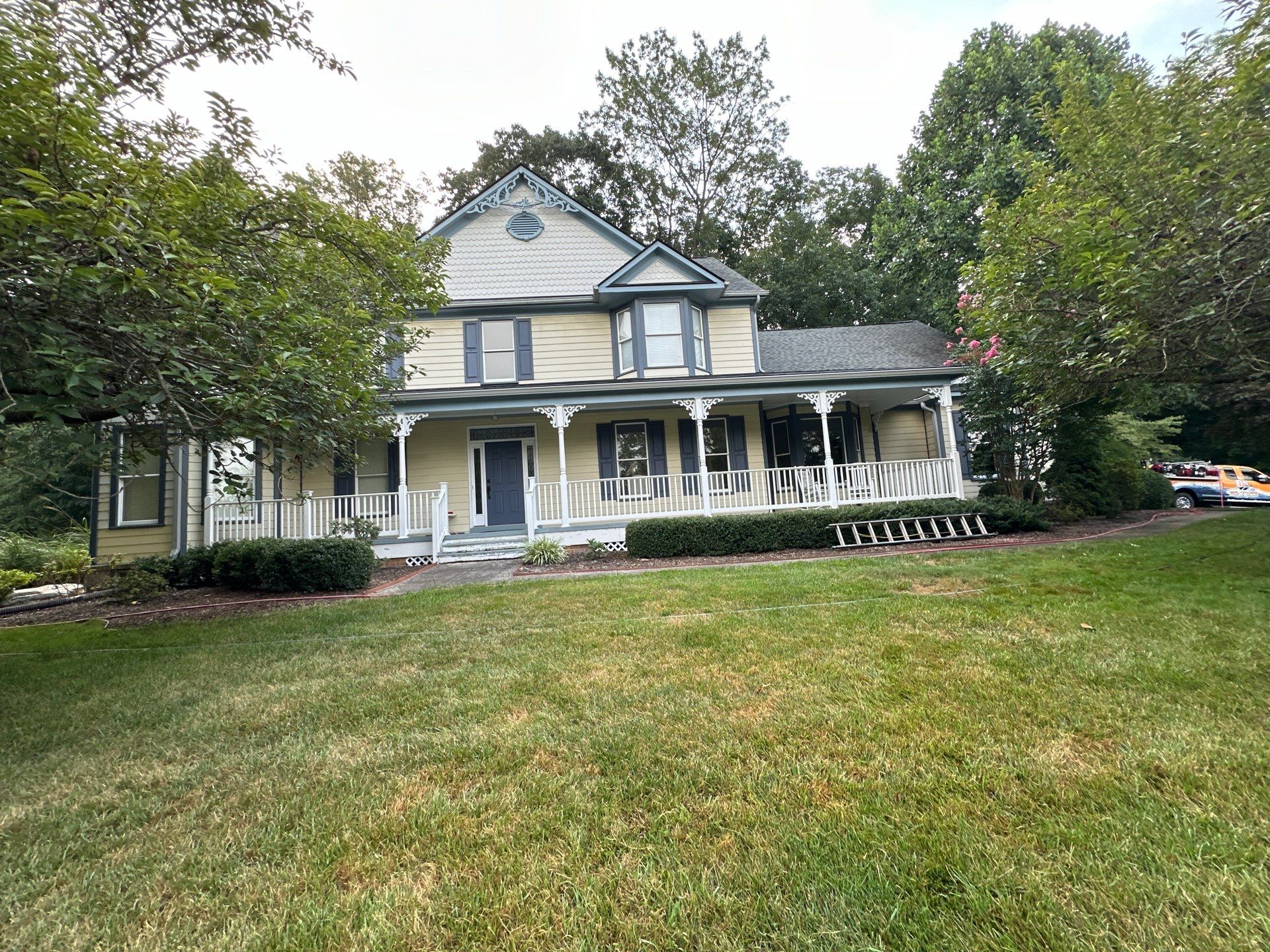 Full Exterior House Washing for Woodbine Victorian Residence by Baltimore Pressure Washers Inc.