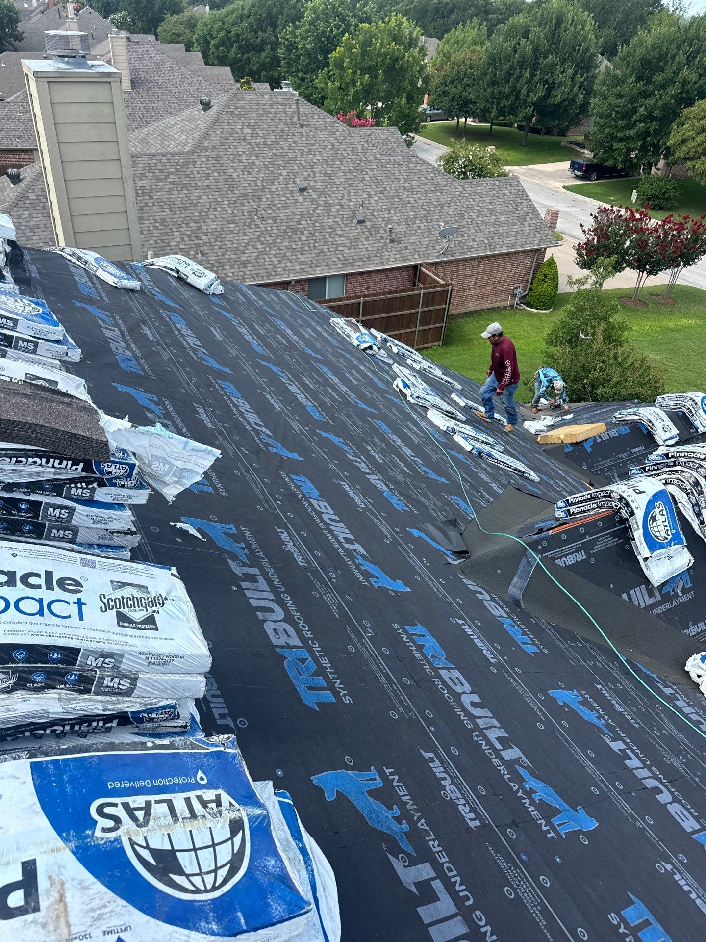 Project in Weatherford by Lonestar Roofing and Restoration LLC.