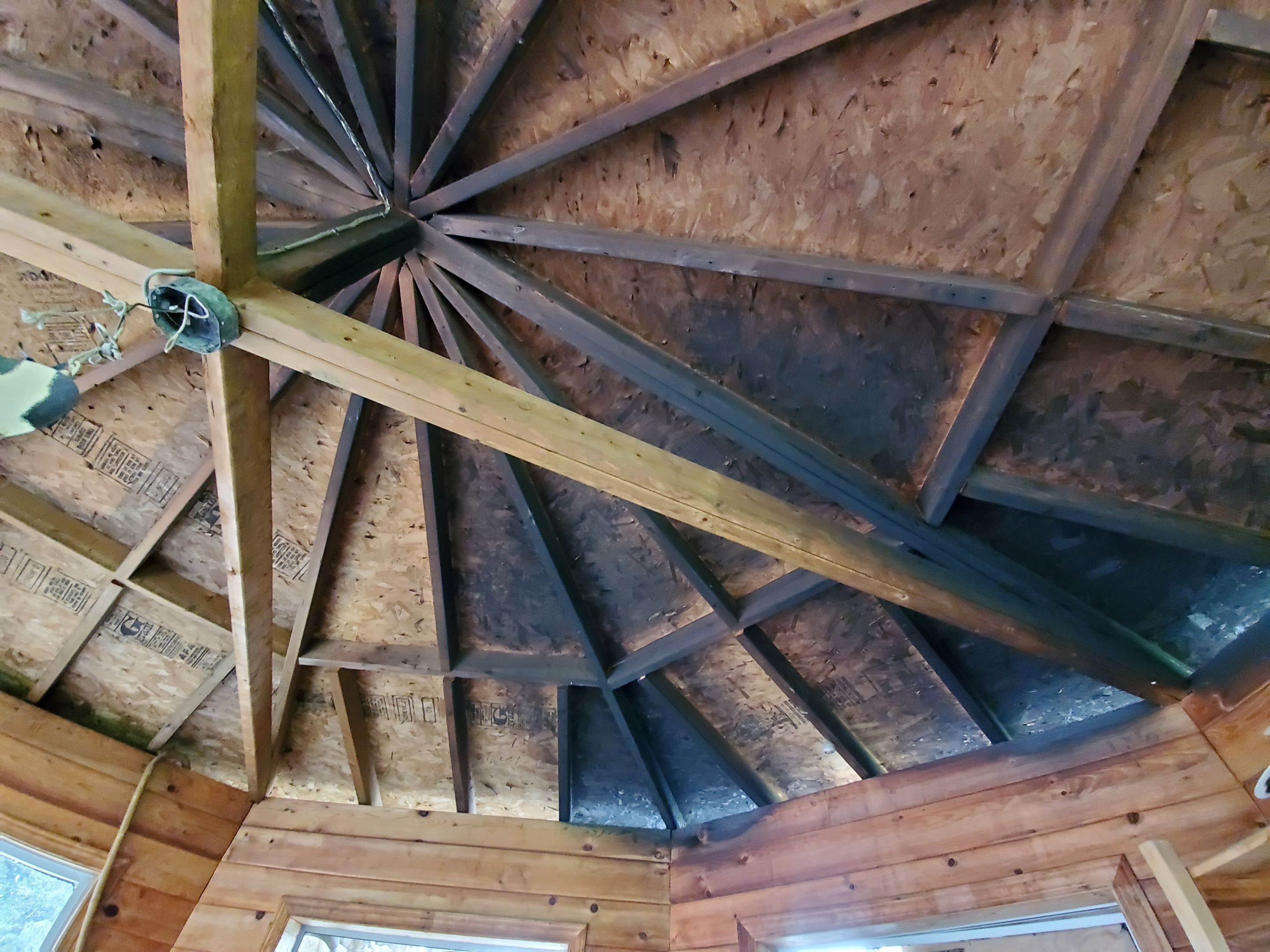 Gazebo Repairs - Fire Damage by Impact Construction Sudbury