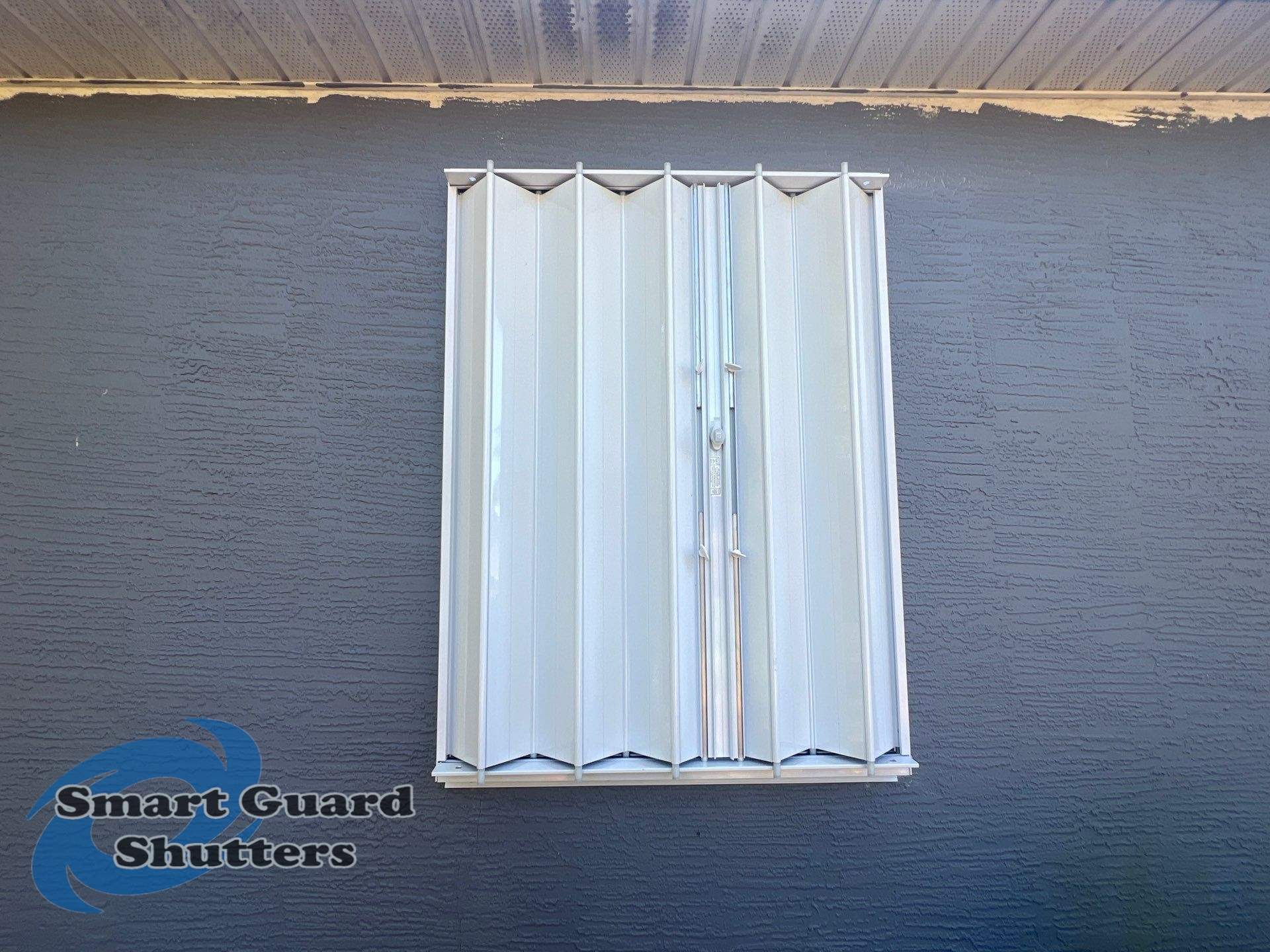 Hurricane Protection in White by Smart Guard Shutters