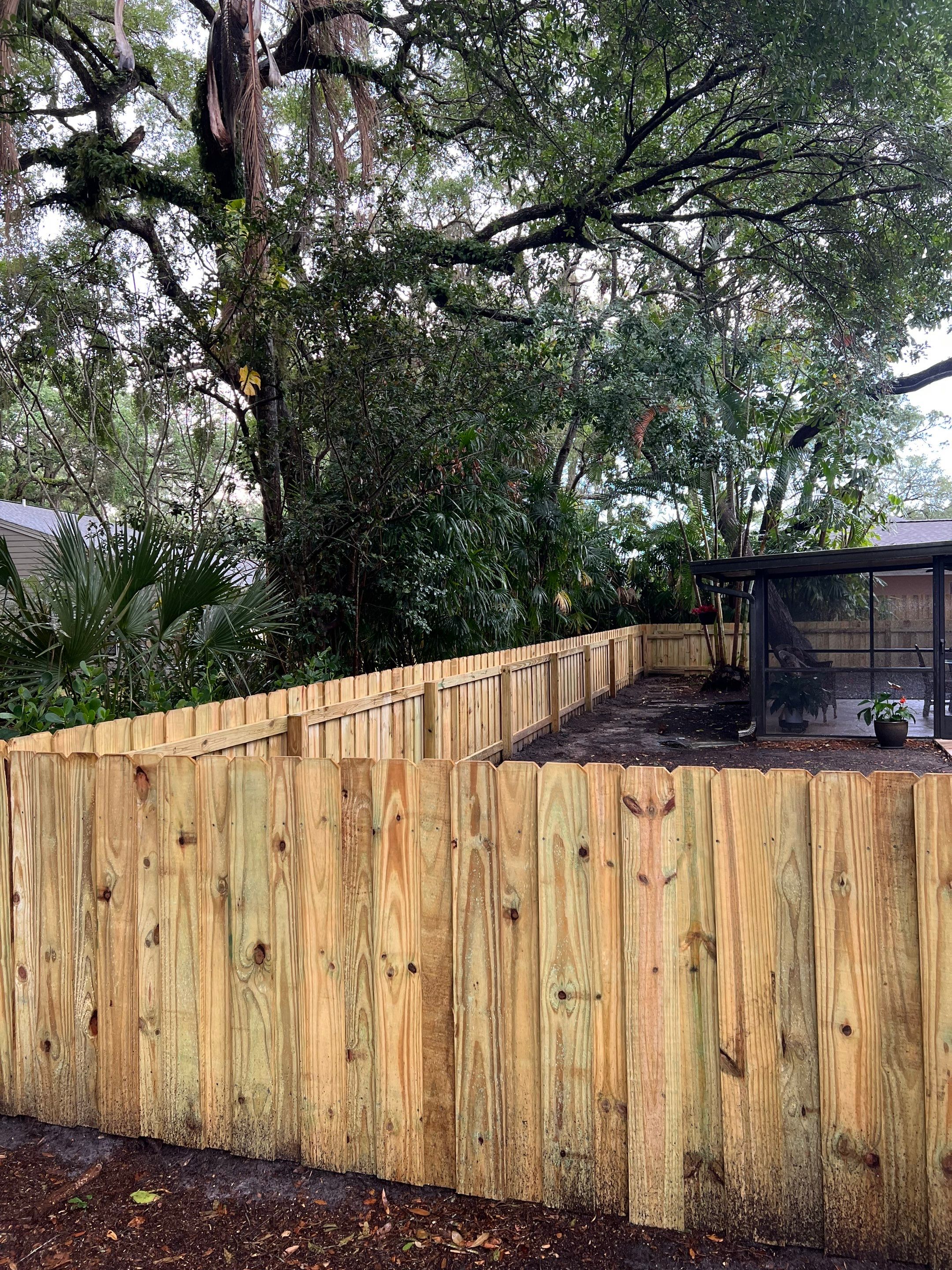 Sarasota, FL 4ft. Tall Treated Board on Board Fence by Asap fence and gates, LLC