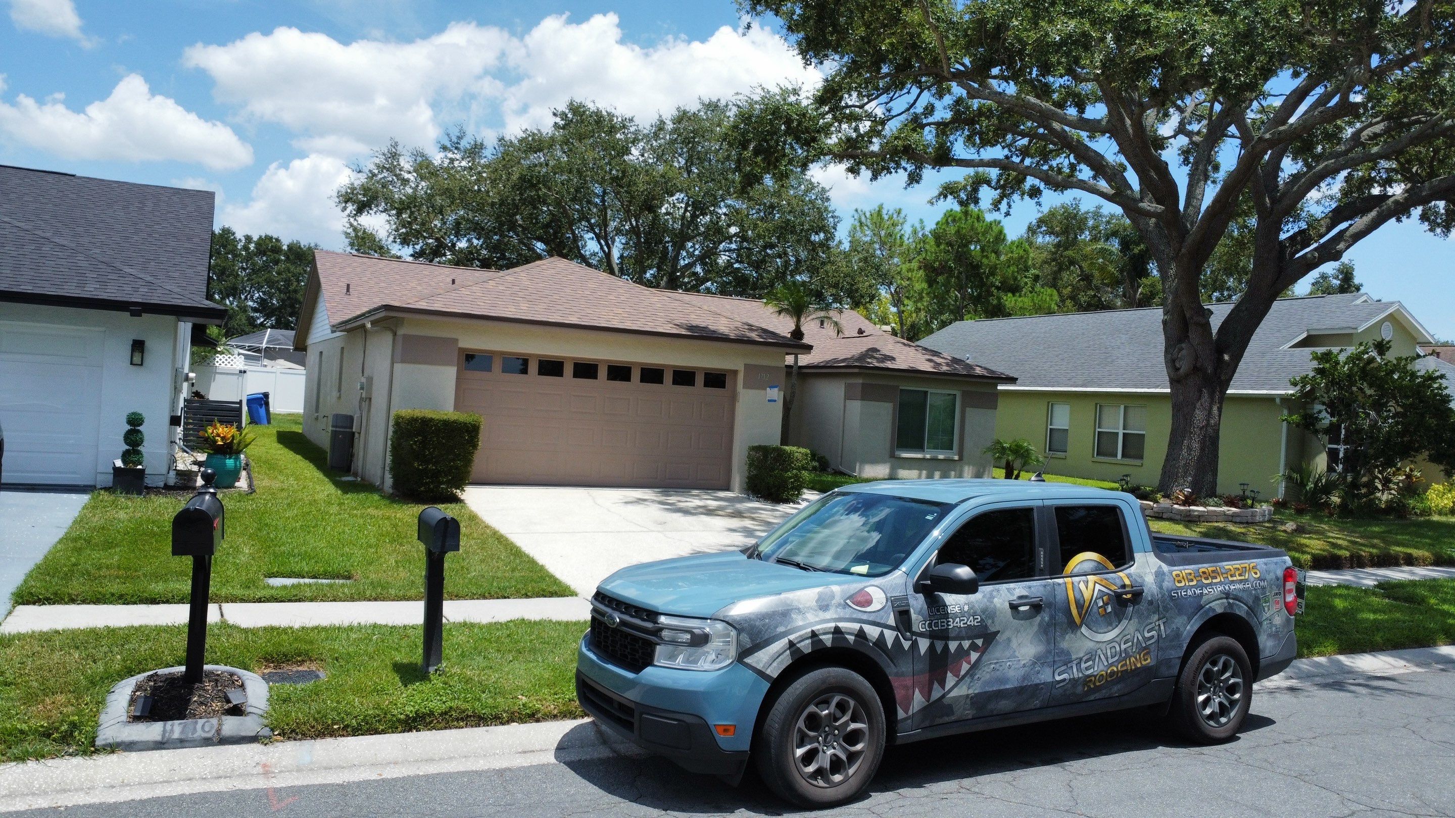 Roof Replacement in Brandon, FL. by Steadfast Roofing