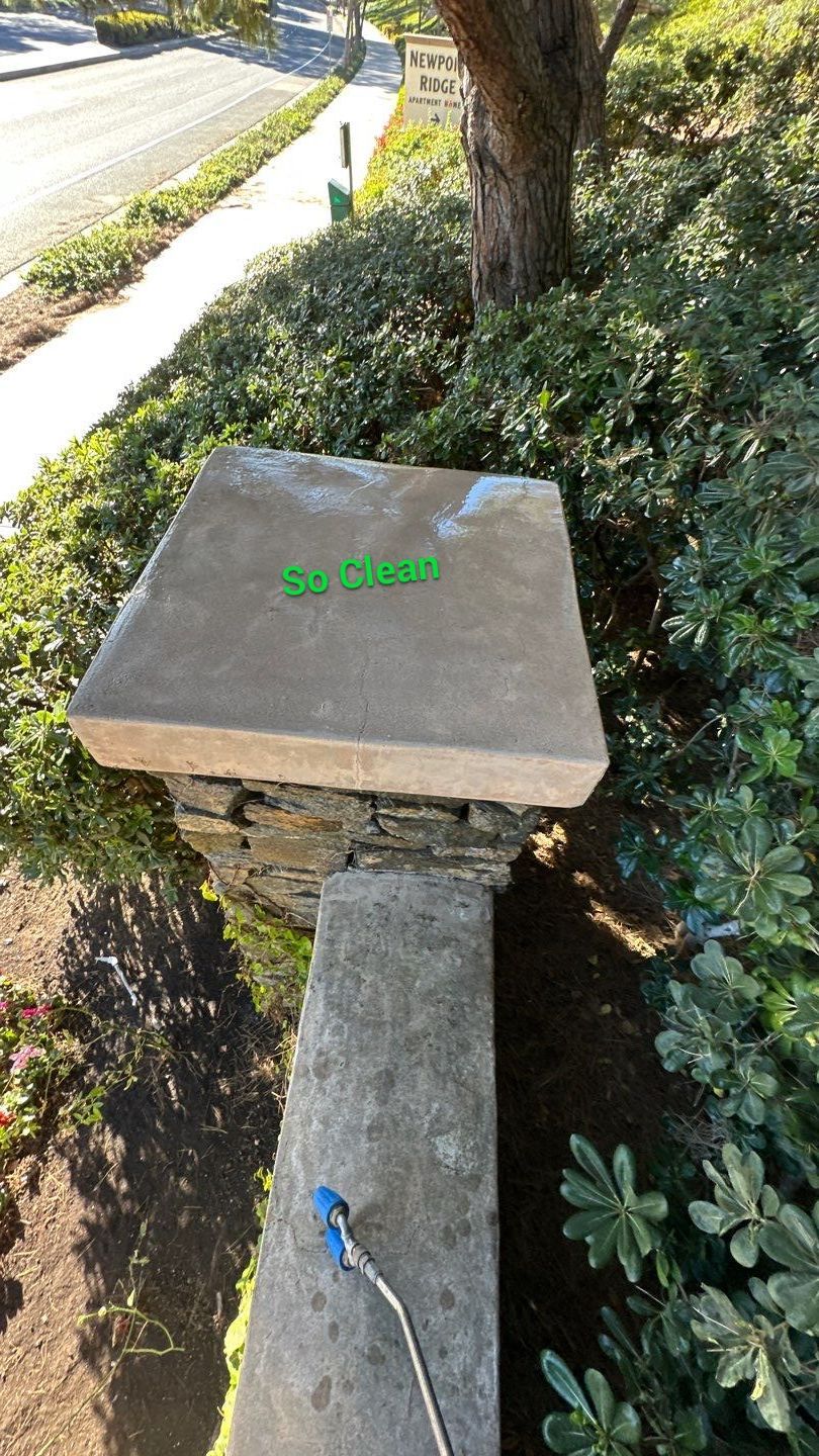 Newport Pressure Washing at HOA Community Entrances by Property Cleaning Experts