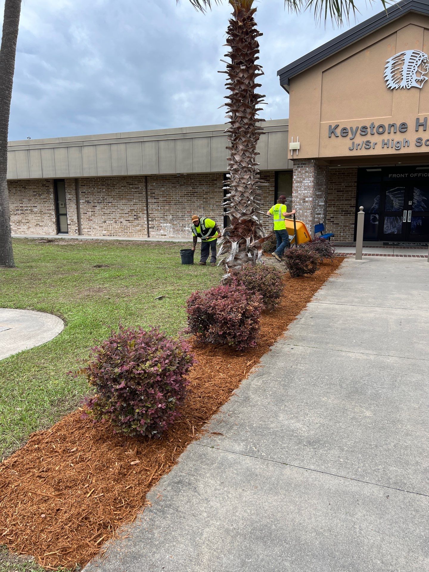 Landscape Install | Keystone Heights HS by ProGreen Services