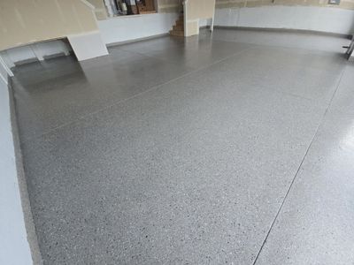 Shale Hybrid Polyurea Garage Floor Coating in Spokane Valley