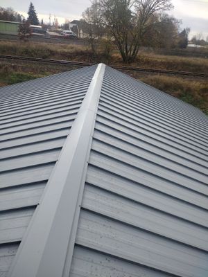 Grey Habitat for Humanity Metal Roof
