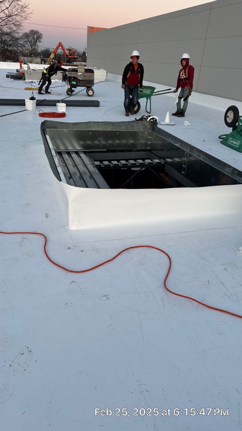 Project in North Olmsted by Commercial Roofing and Coating Systems