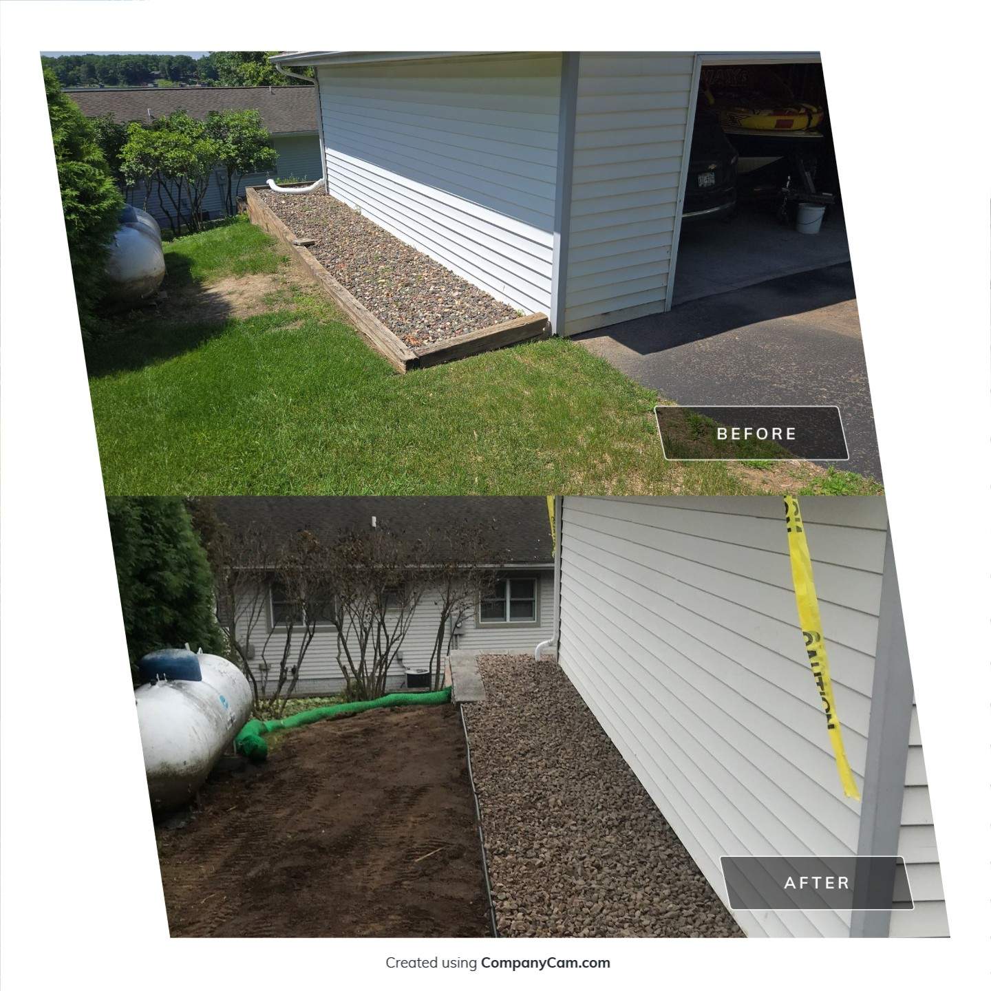 Removal Timber Wall Replace with Block  by Balsam Lake Pro Lawn