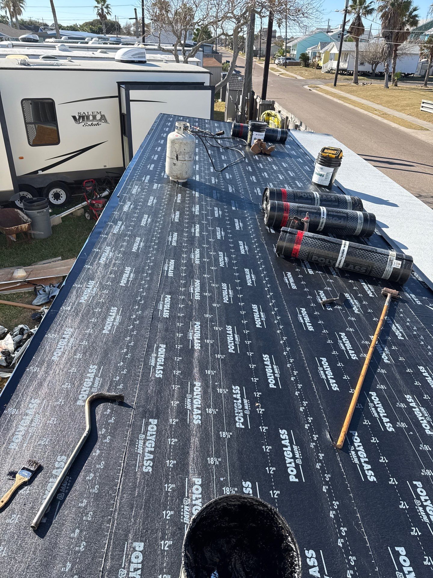 Mustang Island Flat Top by Bayfront Roofing and Construction