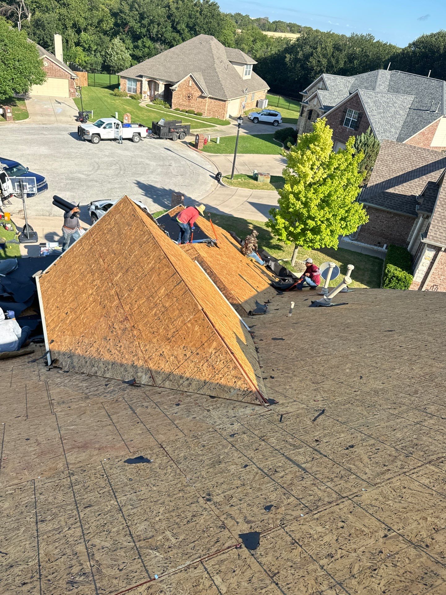 Project in Weatherford by Lonestar Roofing and Restoration LLC.