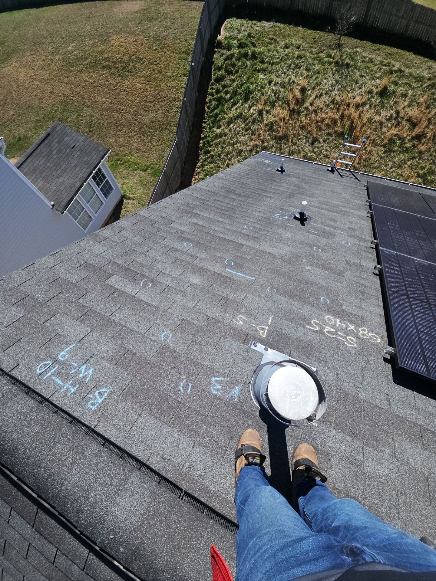 Roof replacement, solar panels instalation and garage repair by Just Brilliant Restoration JBR