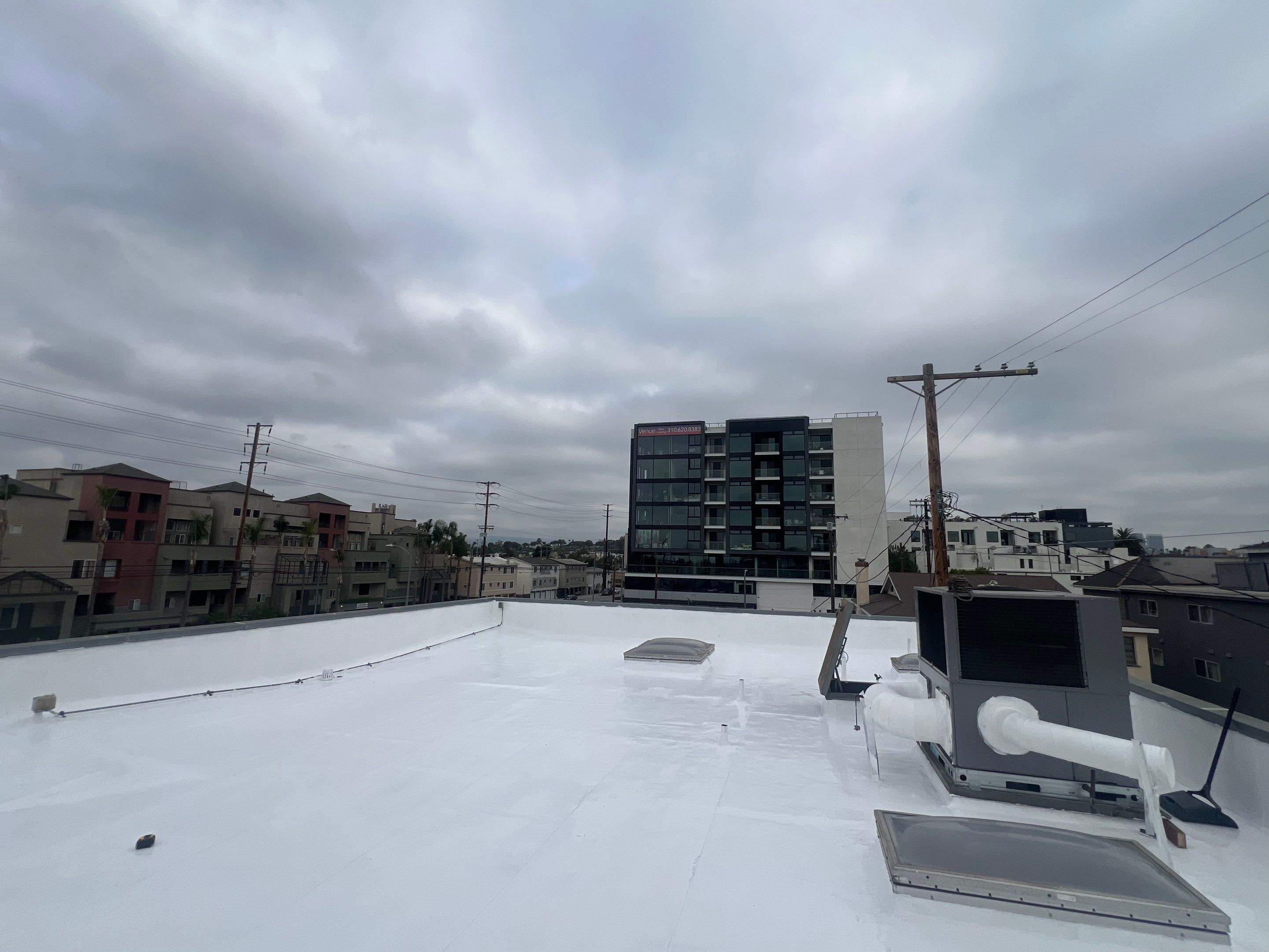 Silicone Membrane Application  by Hull Brothers Roofing