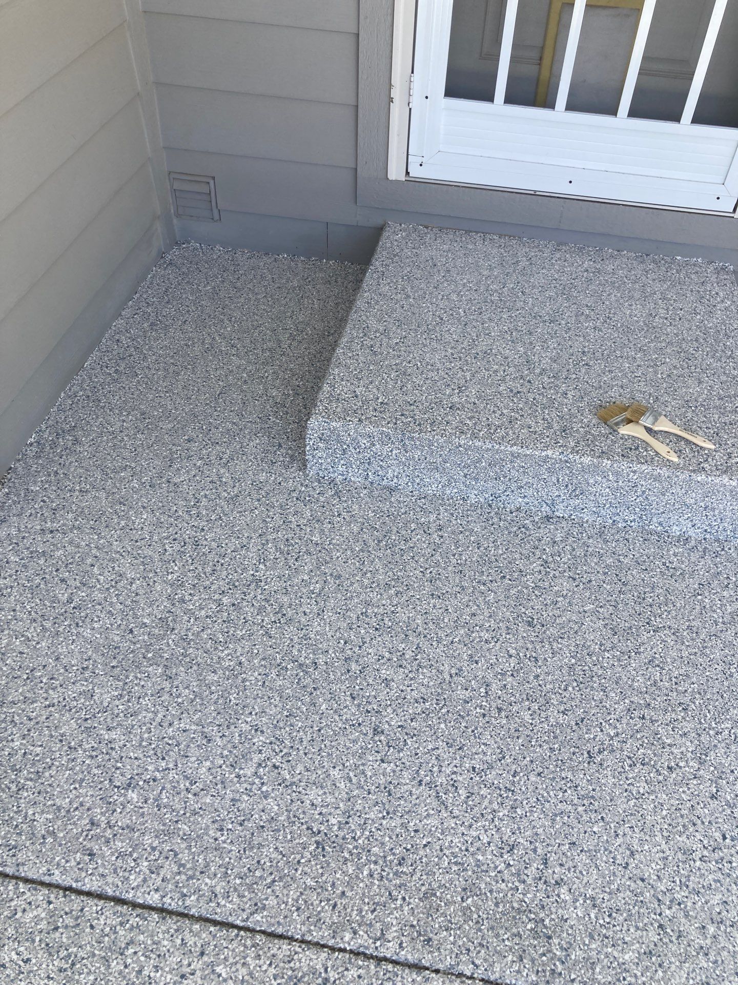 Patio Transformation using 1/8 Tidal Wave by Croc Coatings, LLC
