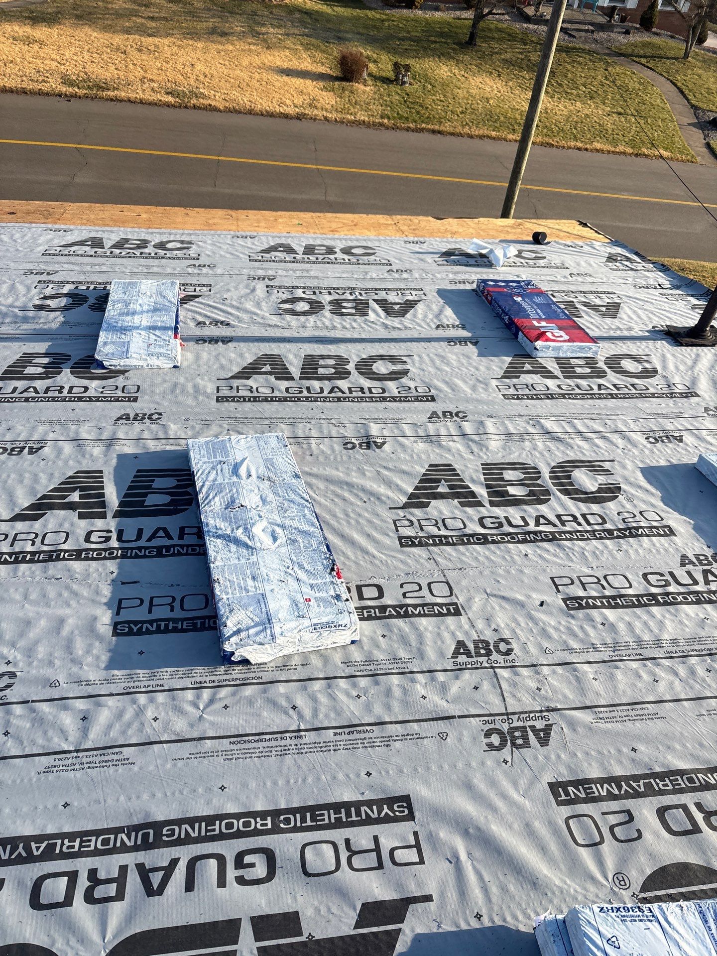 Residential Roofing Installation using GAF Timberline HDZ Charcoal by Rainstoppers Roofing