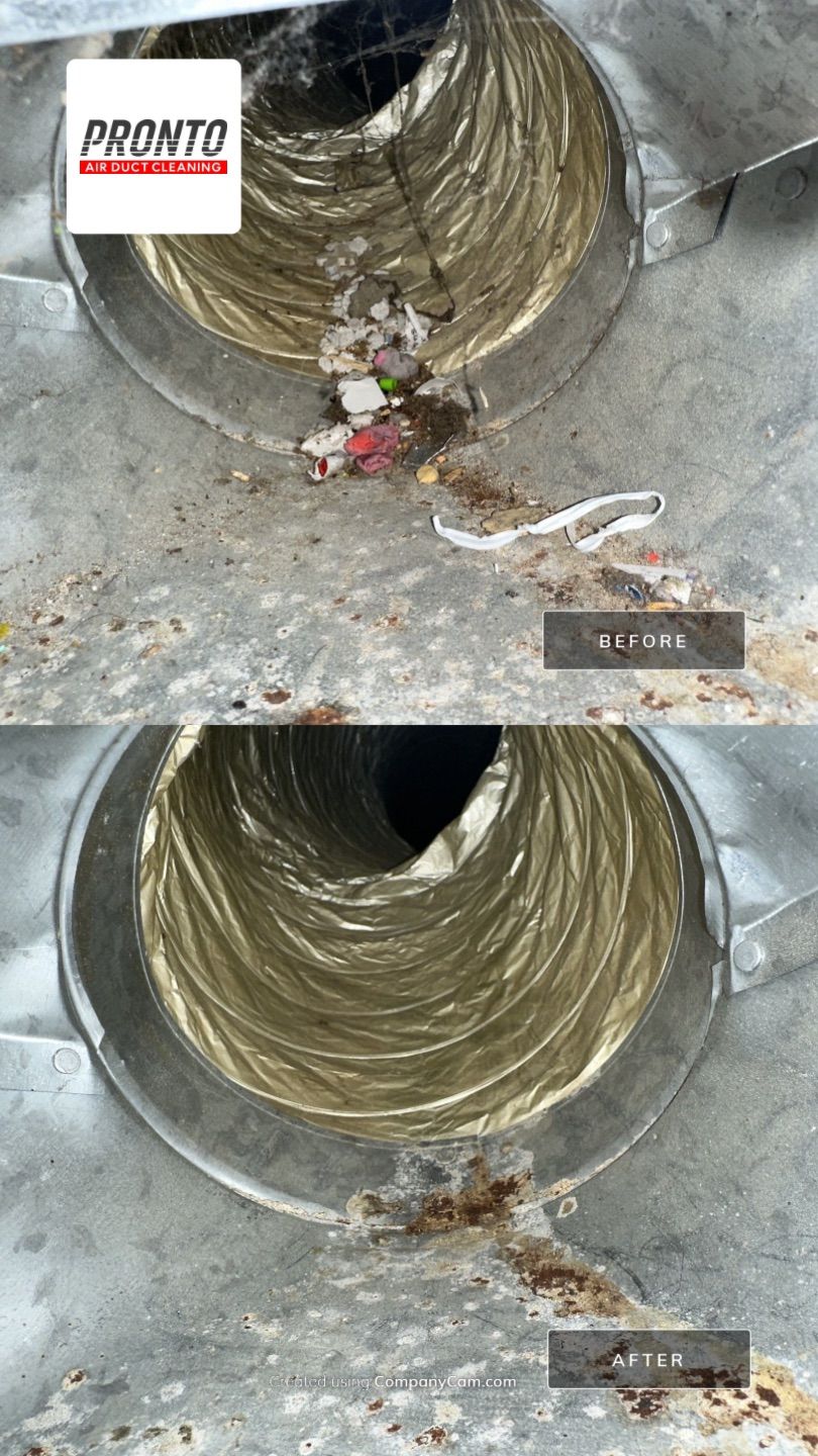 Air duct cleaning using Hypervac by Pronto Air Duct Cleaning
