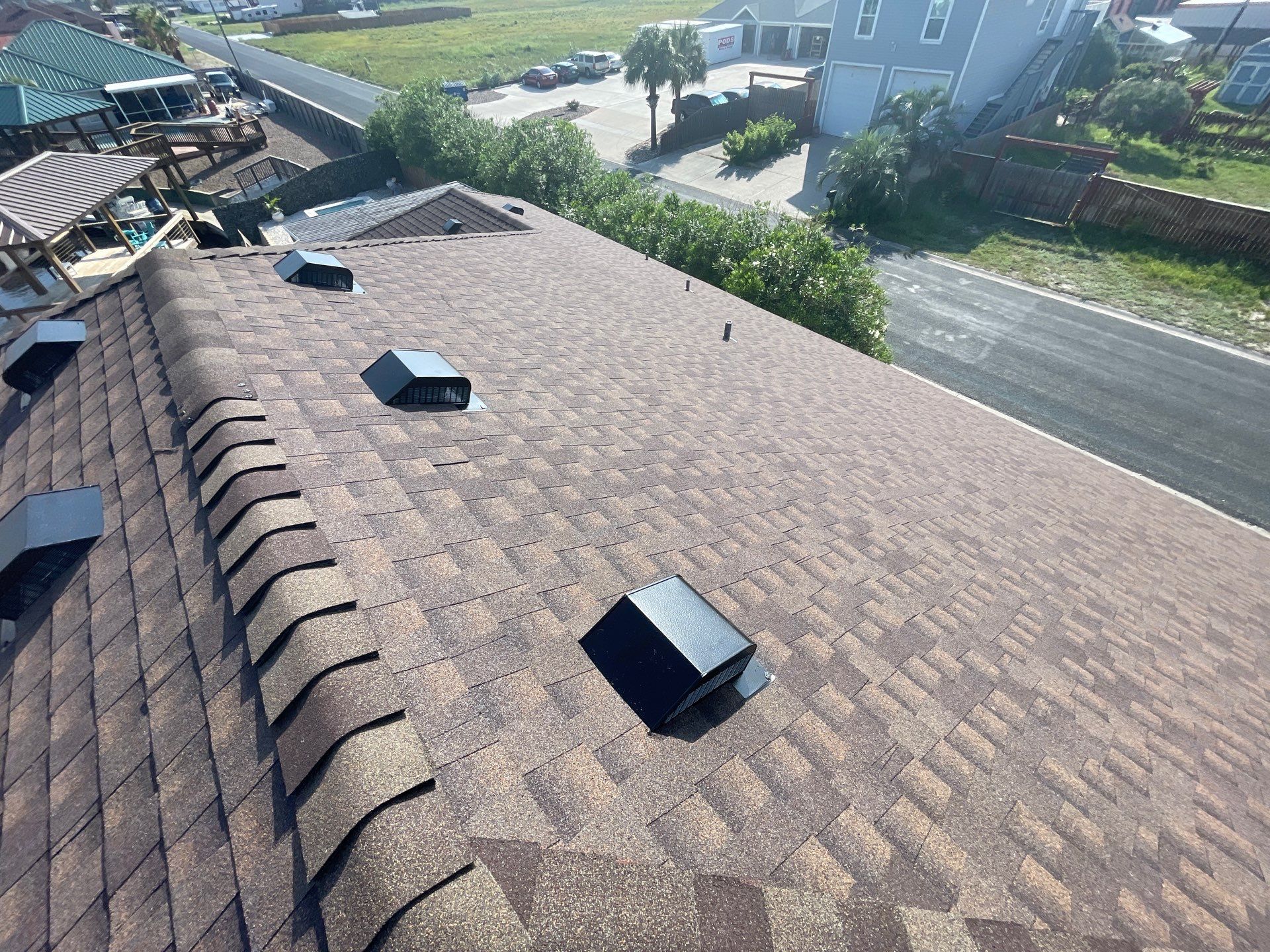 Residential Roofing Installation using GAF HDZ Barkwood by Lighthouse Roofing