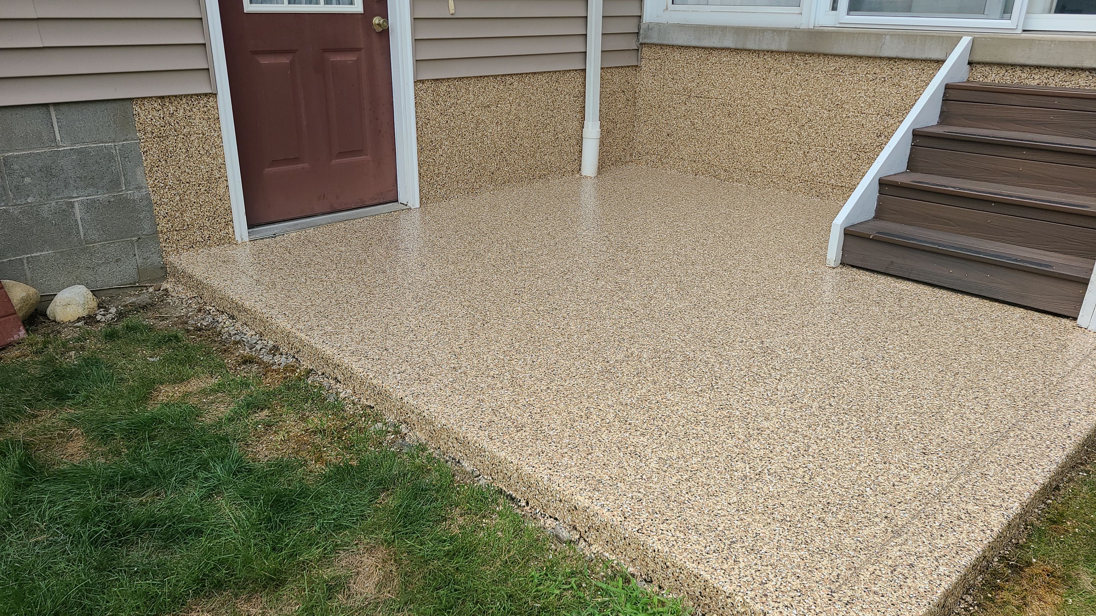 Patio in Sandstone - Poland, OH by Alexander Concrete Coatings