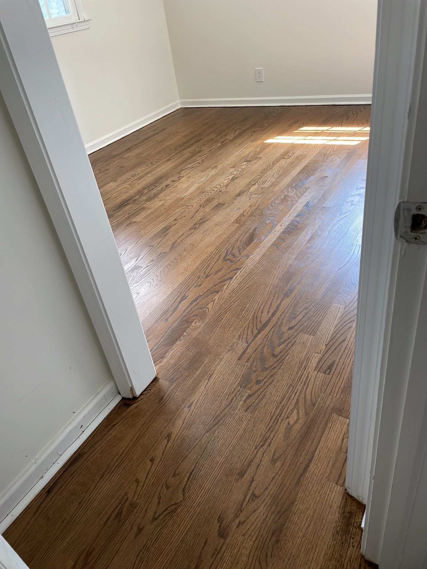 Red Oak refinish with Provencial stain by Footprints Floors of East Atlanta