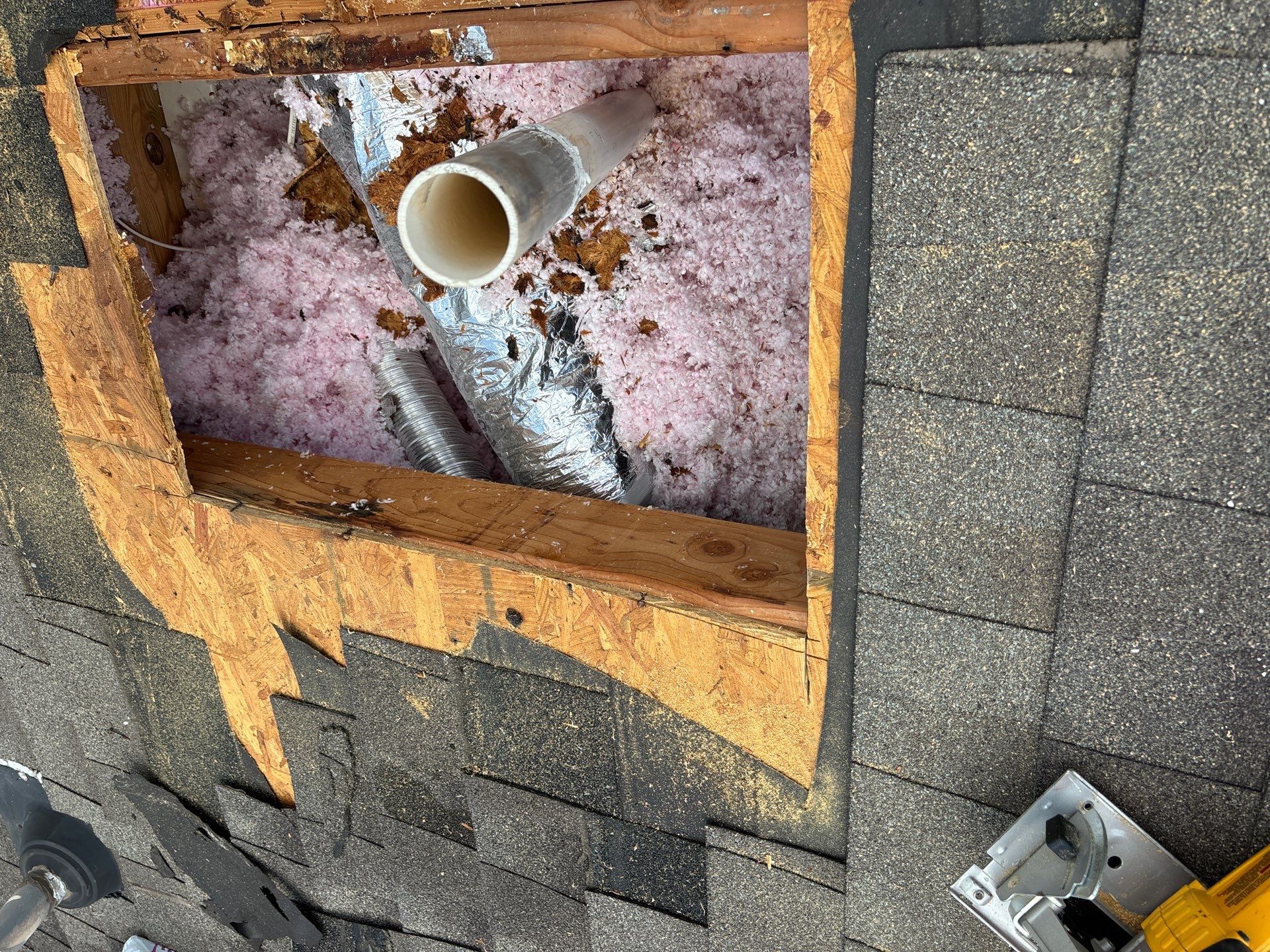 Hail Damage using Owen's Corning Duration (Lifetime) Shingles by Roof Repair Company