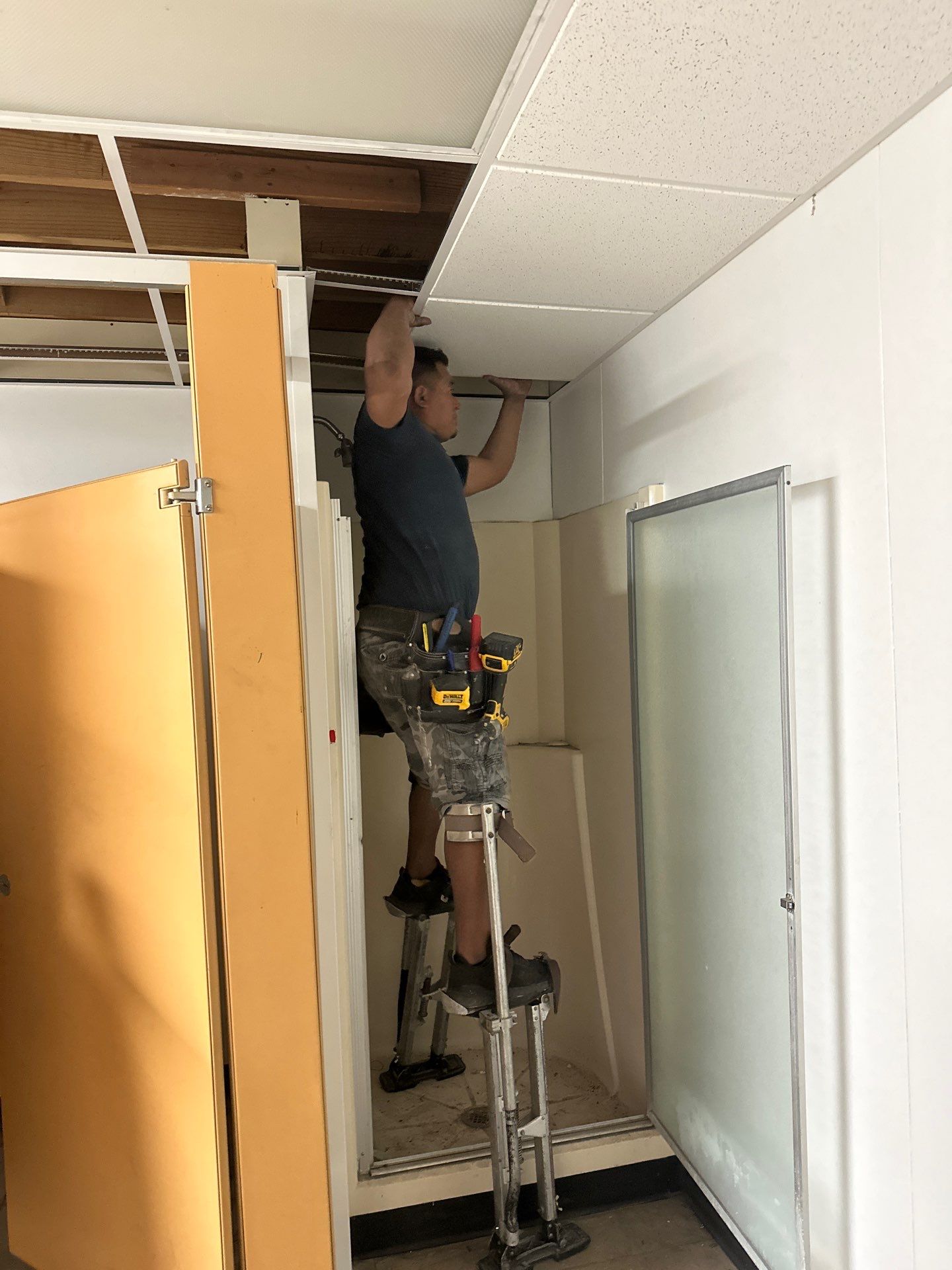 Commercial Remodel with Door Replacement  by L&T General Contractors and Restoration INC