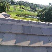 Westlake Saxony Slate 900 Tile Cafe Sand Blend  by Total Roofing System The Metal Roof Experts