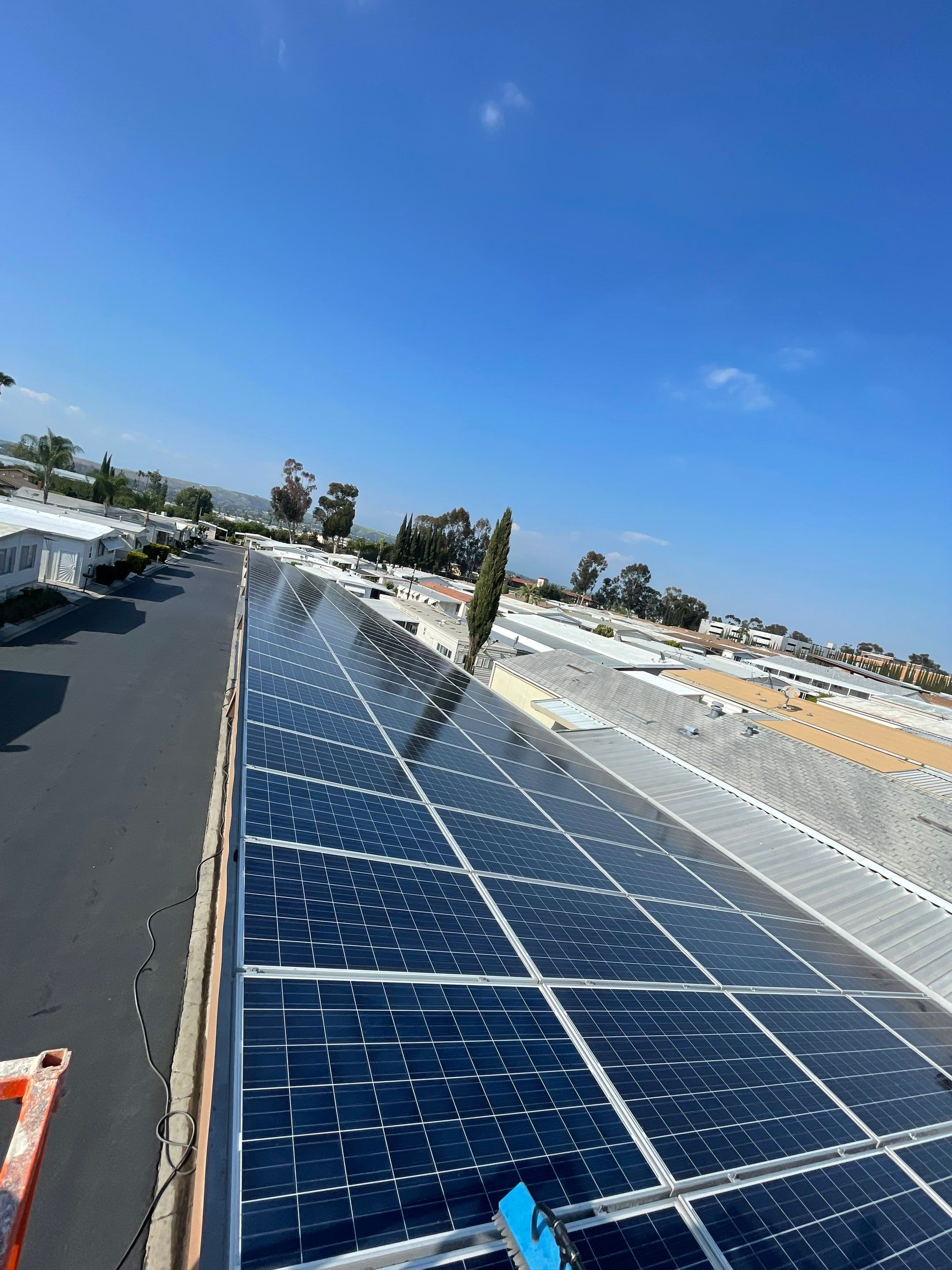 Commercial Solar Cleaning in Rowland Heights for Mobile Home Park by Palm Coast Solar Cleaning