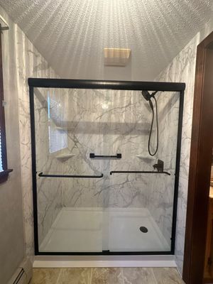 Tub to Walk-In Shower Installation in Lisbon, CT