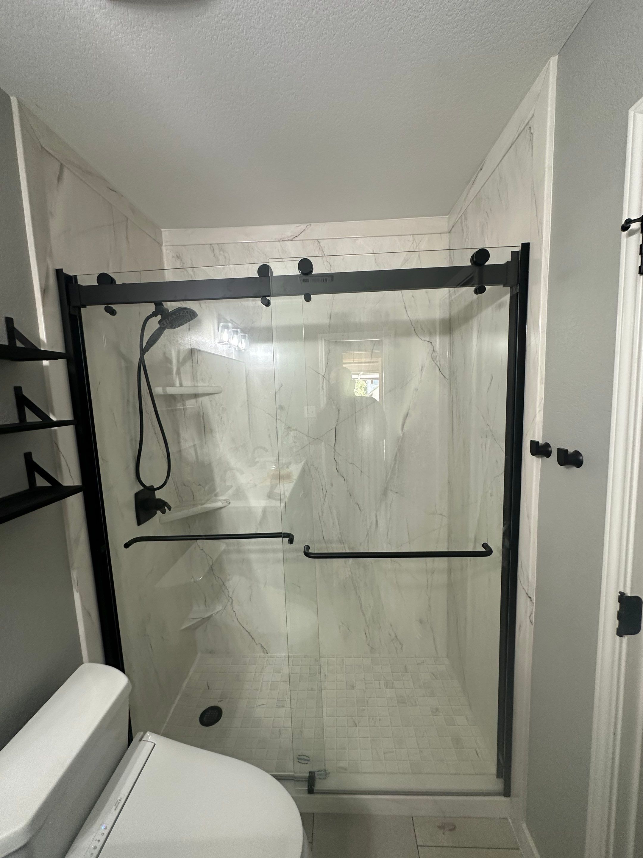 Tub to Walk-in Shower in Buda, Texas by Lane Lauritsen - The Hill Country, Texas