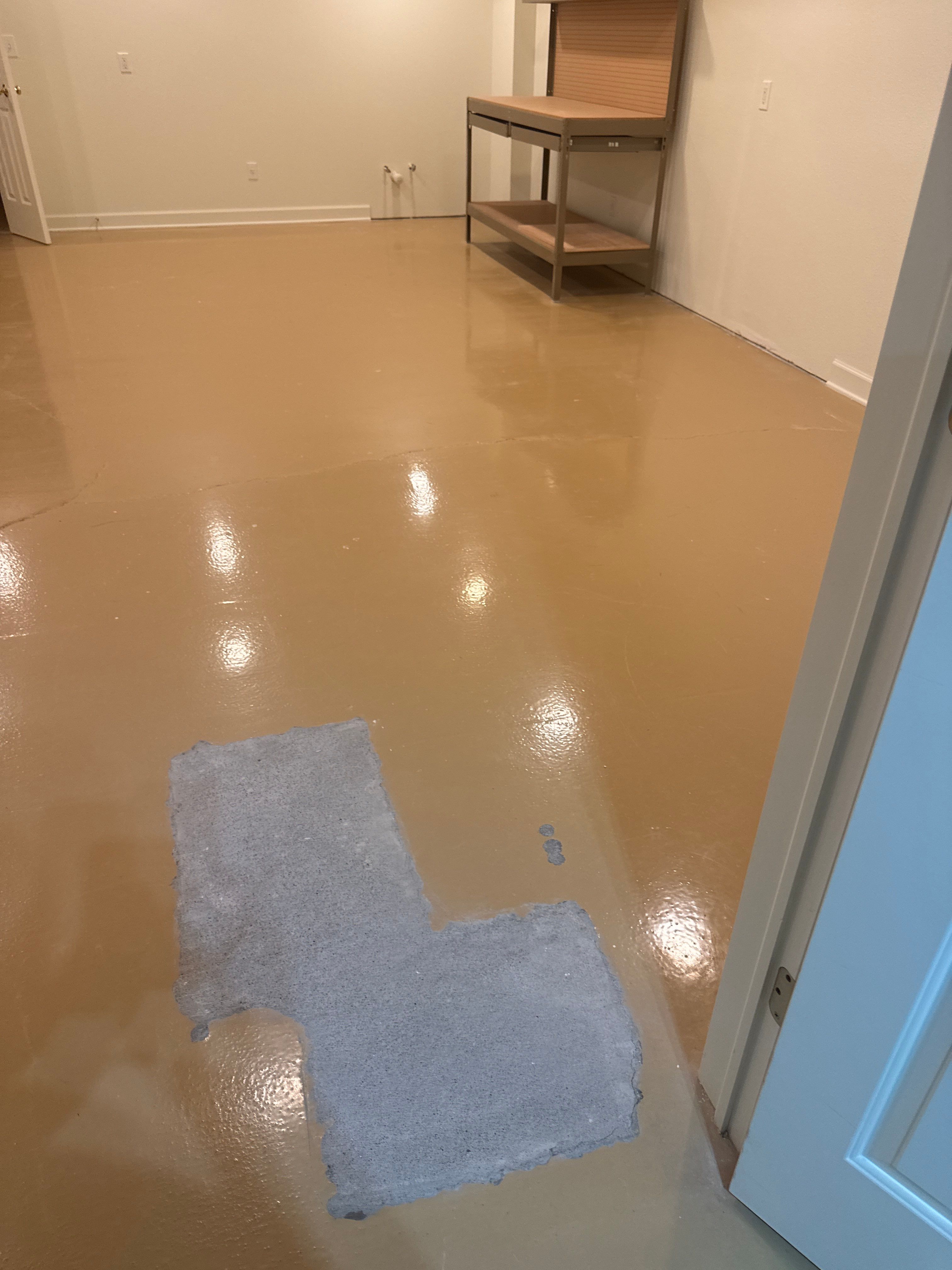 Keystone Flake Floor Coating in West Des Moines by Revival Concrete Coatings