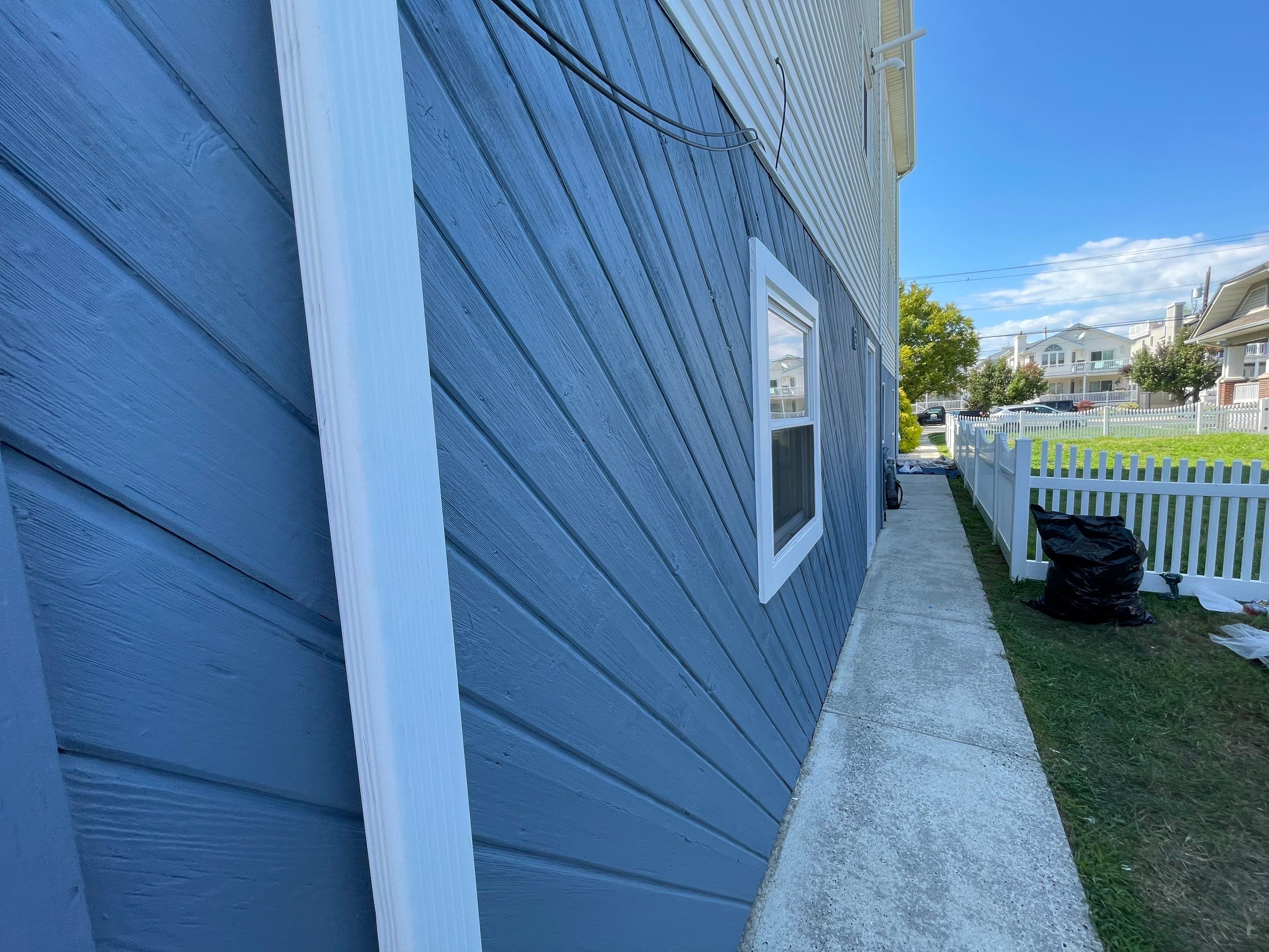 Blue Beach House Exterior Painting in OCNJ by Davis Painting Llc 
