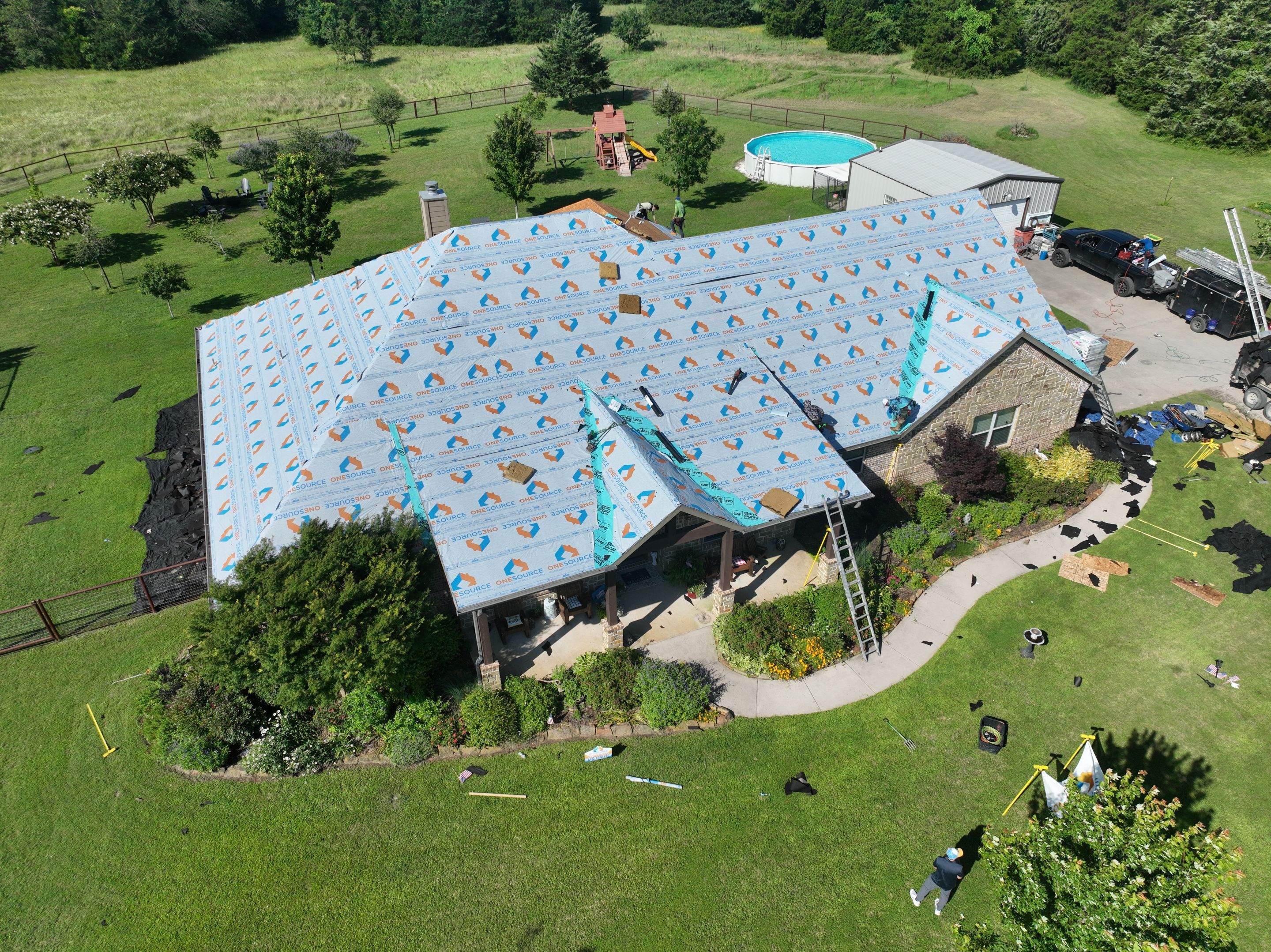 Residential Roofing Installation using Malarkey Legacy Natural Wood by OneSource Roofing and Restoration