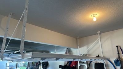 Andrew L. upgraded his garage with overhead racks