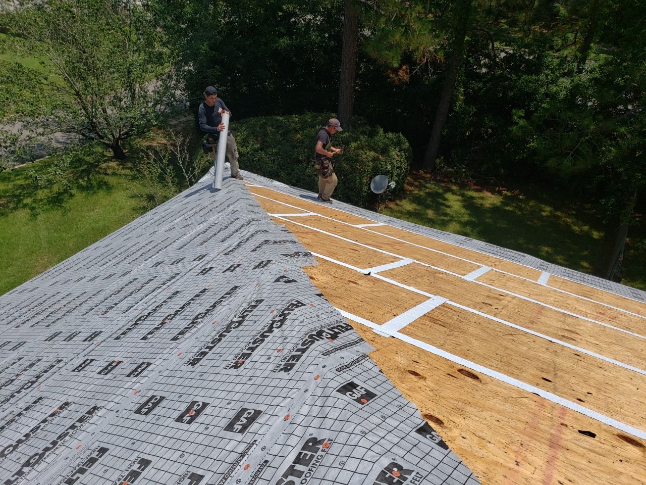 Residential Roofing Installation using Roof Replacement by American Roofing & Construction LLC