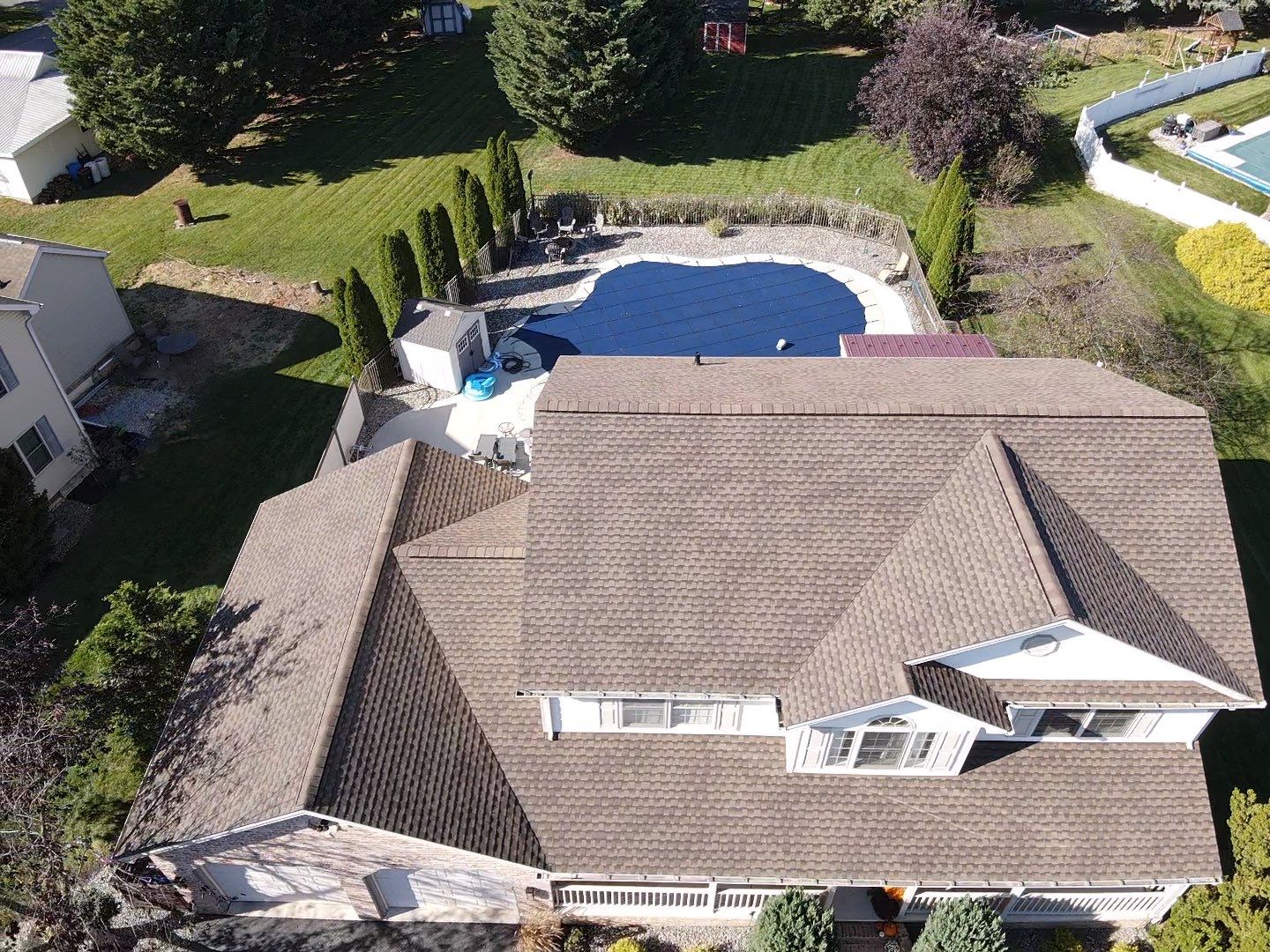 Residential Roof Installation Featuring GAF Timberline HD Shingles in Chambersburg by Teflon Roofing