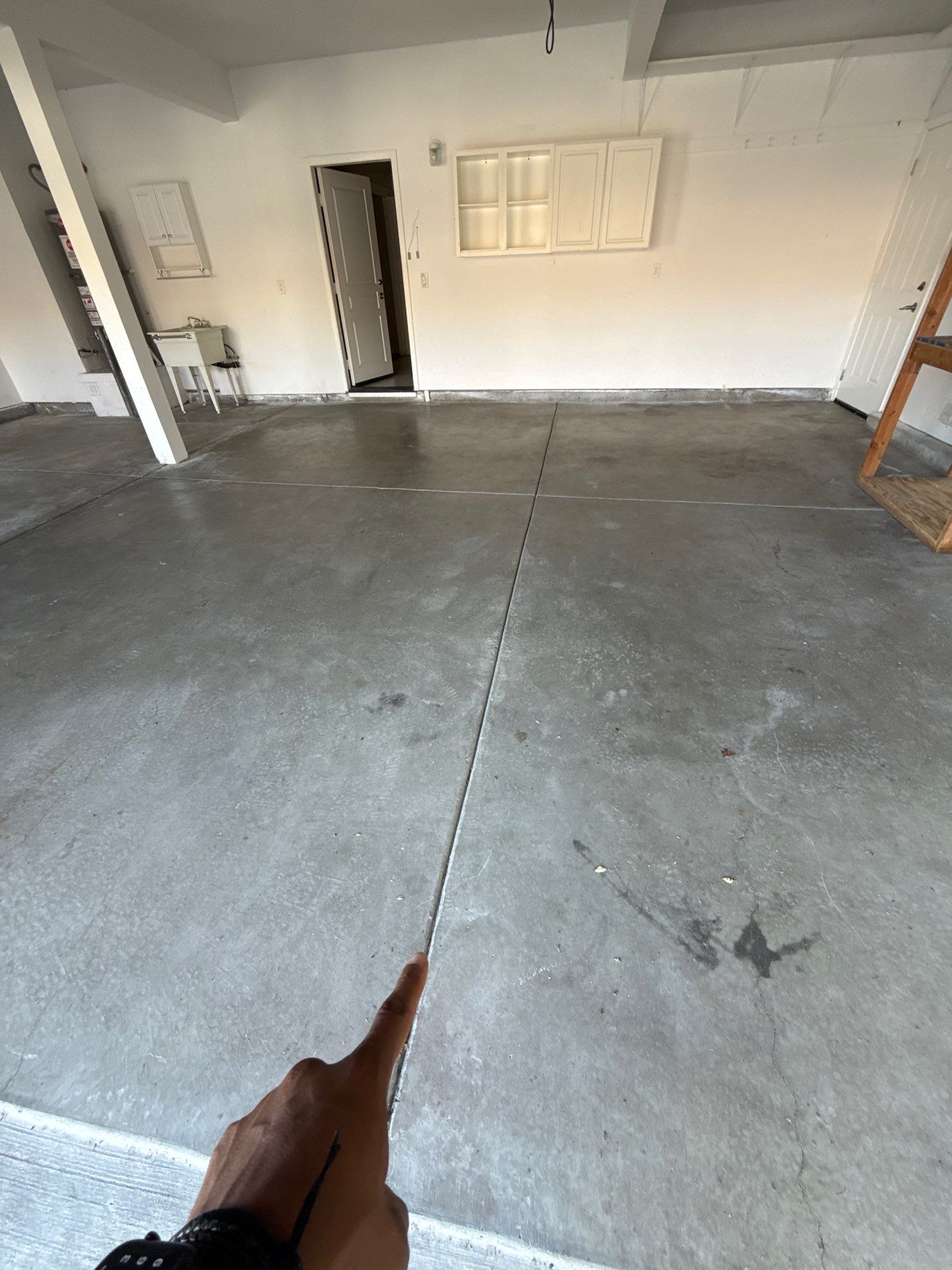 Garage Floor: Vinyl Chip using Light Grey by J&C Concrete Restoration, Inc