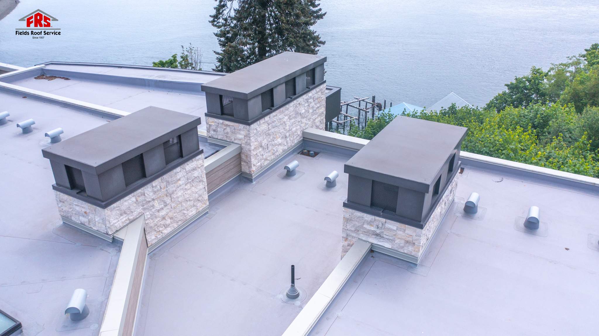 Gig Harbor Residential Reroof - TPO by Fields Roof Service Inc