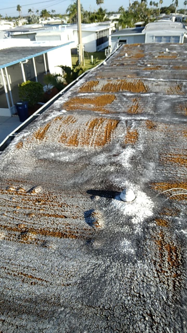 Tropical 924 100% Silicone Roof Coating Repair using Acrylic Resin by Morton Roofing, Inc.