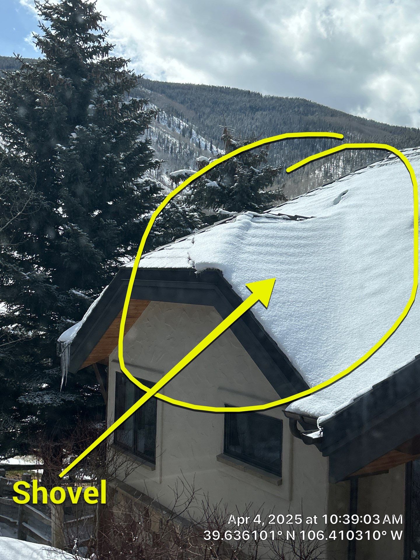 Ceiling repair job in Vail by CompanyCam Sales Demo
