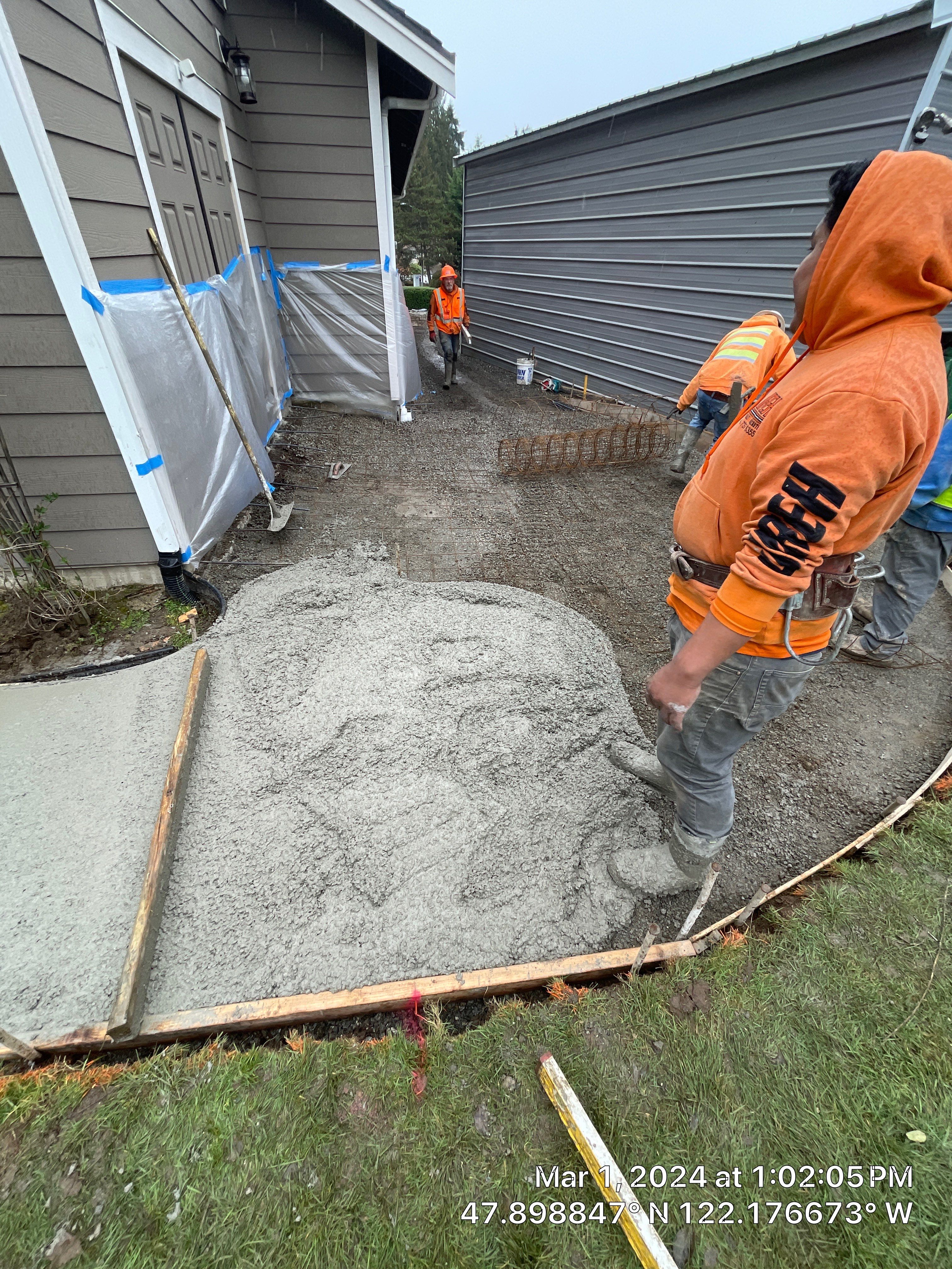 Wayne | Concrete patio & Walkway by Jireh Asphalt & Concrete Inc 