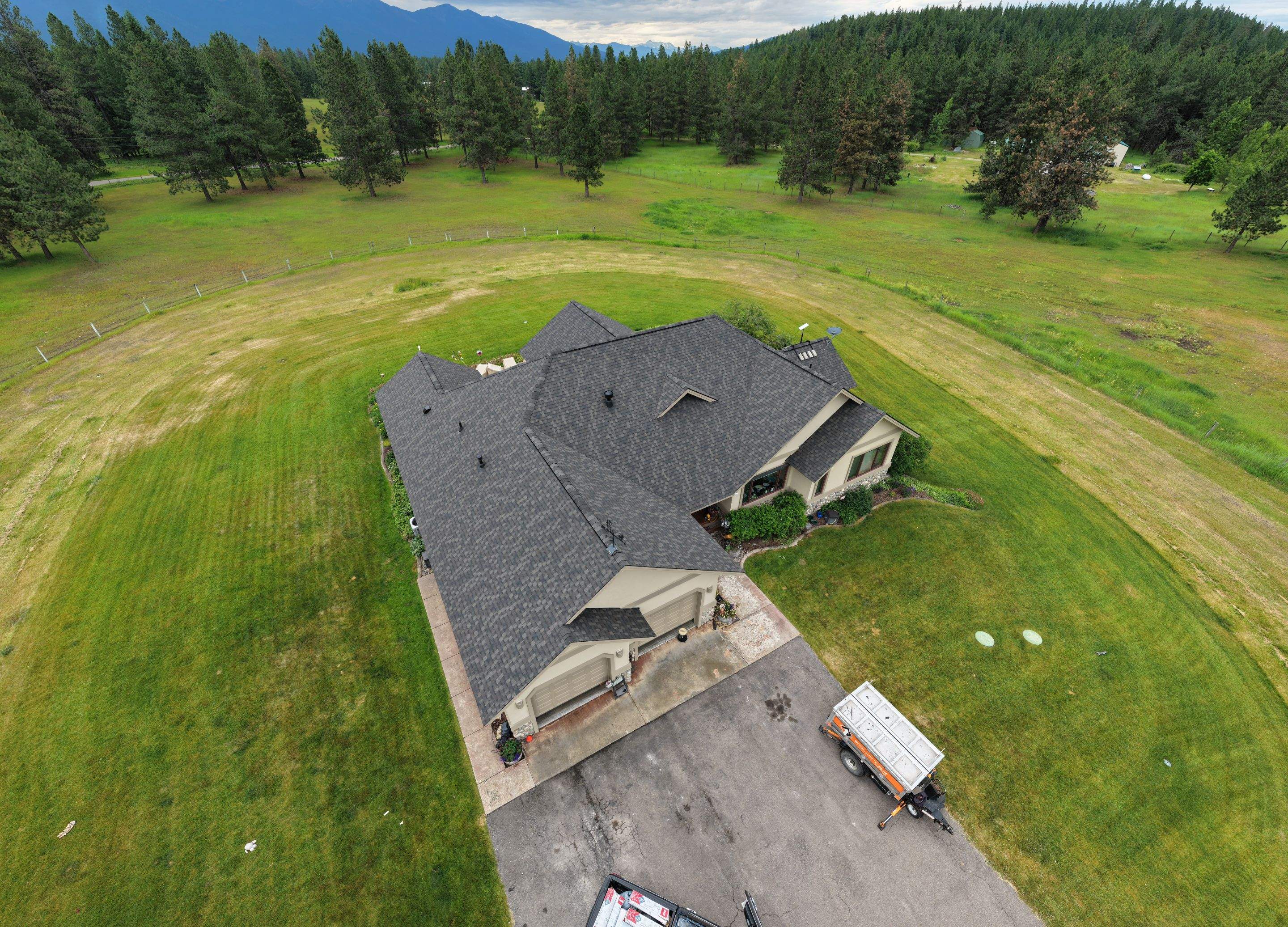 Roof Replacement using GAF Timberline HDZ - Midnight Mesa  by Montana Roofing Solutions