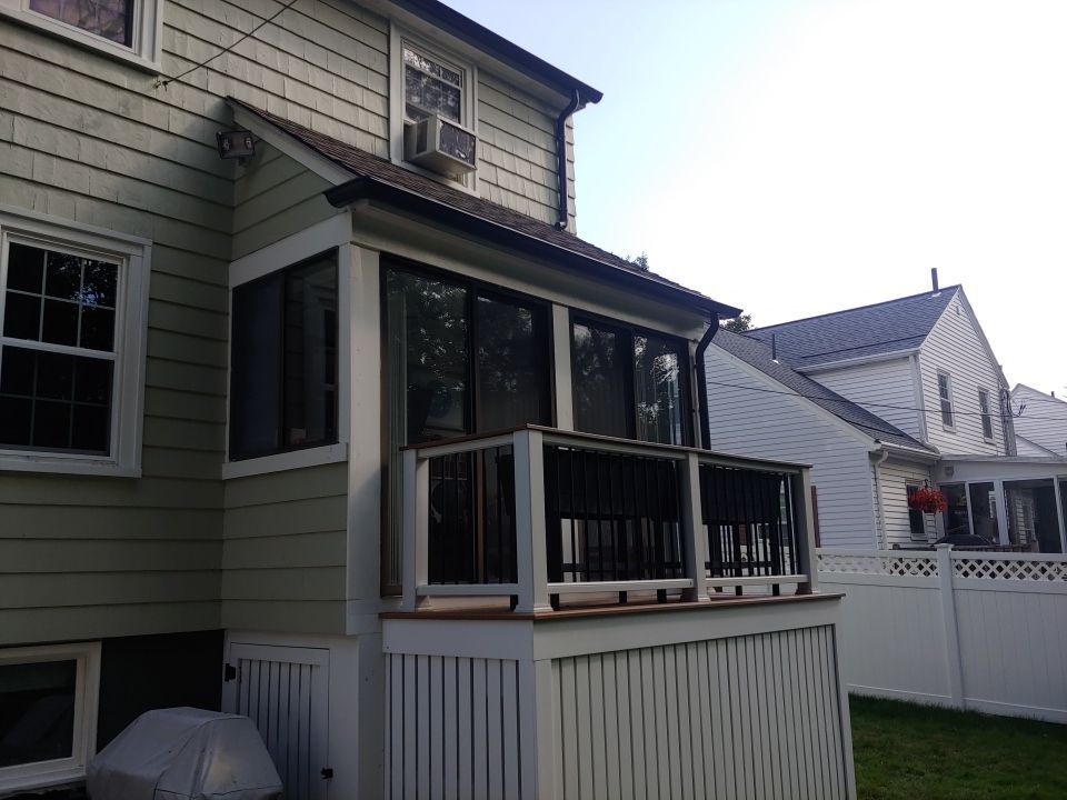 Gutter Installation using Half Round Aluminum Gutter in Medford, MA by Gutter Pro Enterprises