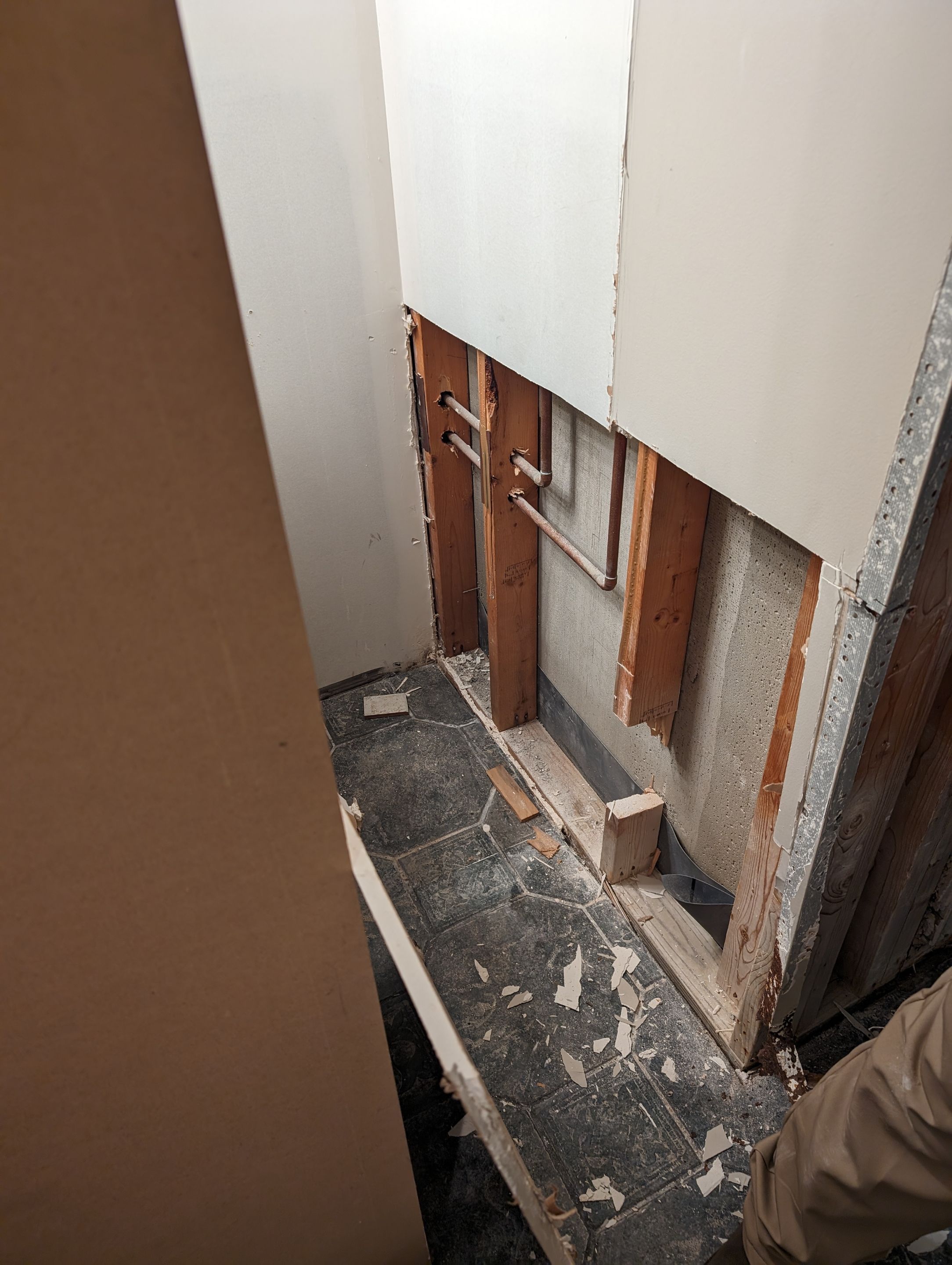 Water/Repairs Restoration in Bathroom by ANR Restoration