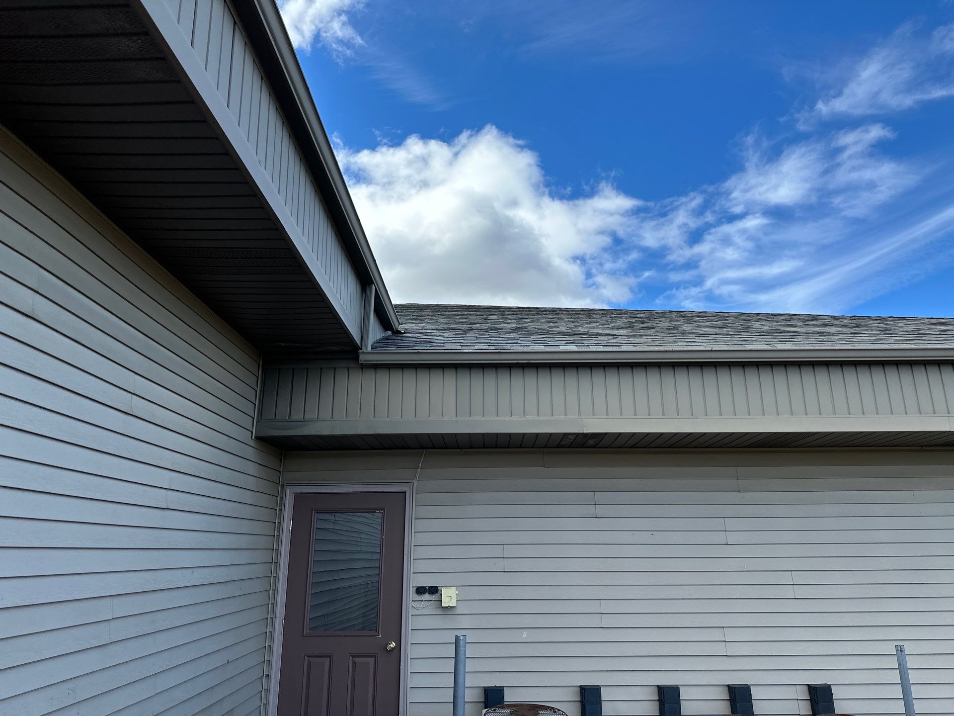 Soffit and Shingle repair  by Gellings Roofing & Siding