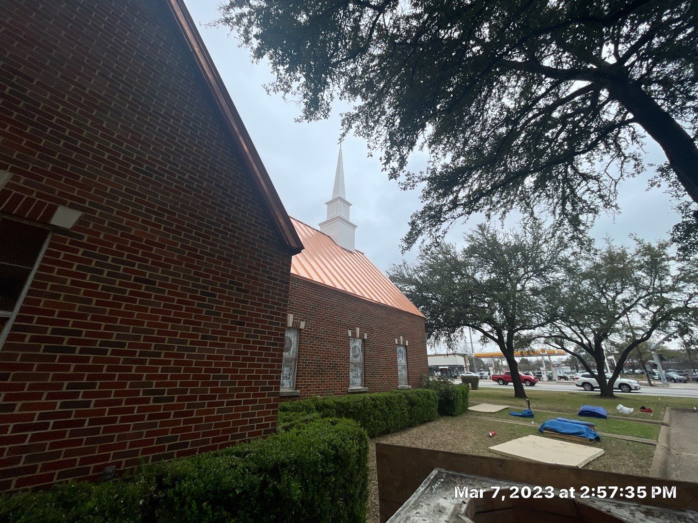 Custom Copper Standing Seam Roofing System  by Springtree Restoration 